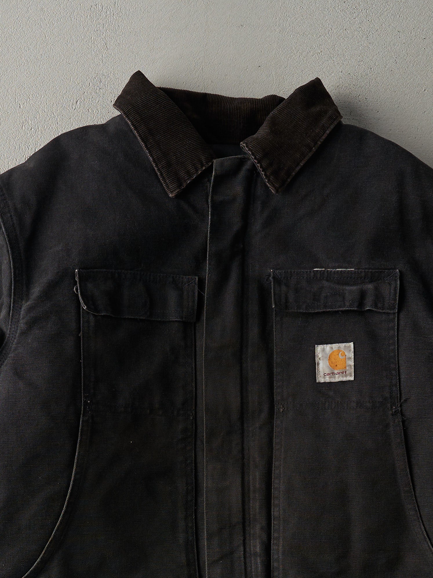 Vintage 90s Faded Black Carhartt Arctic Workwear Jacket (M/L)