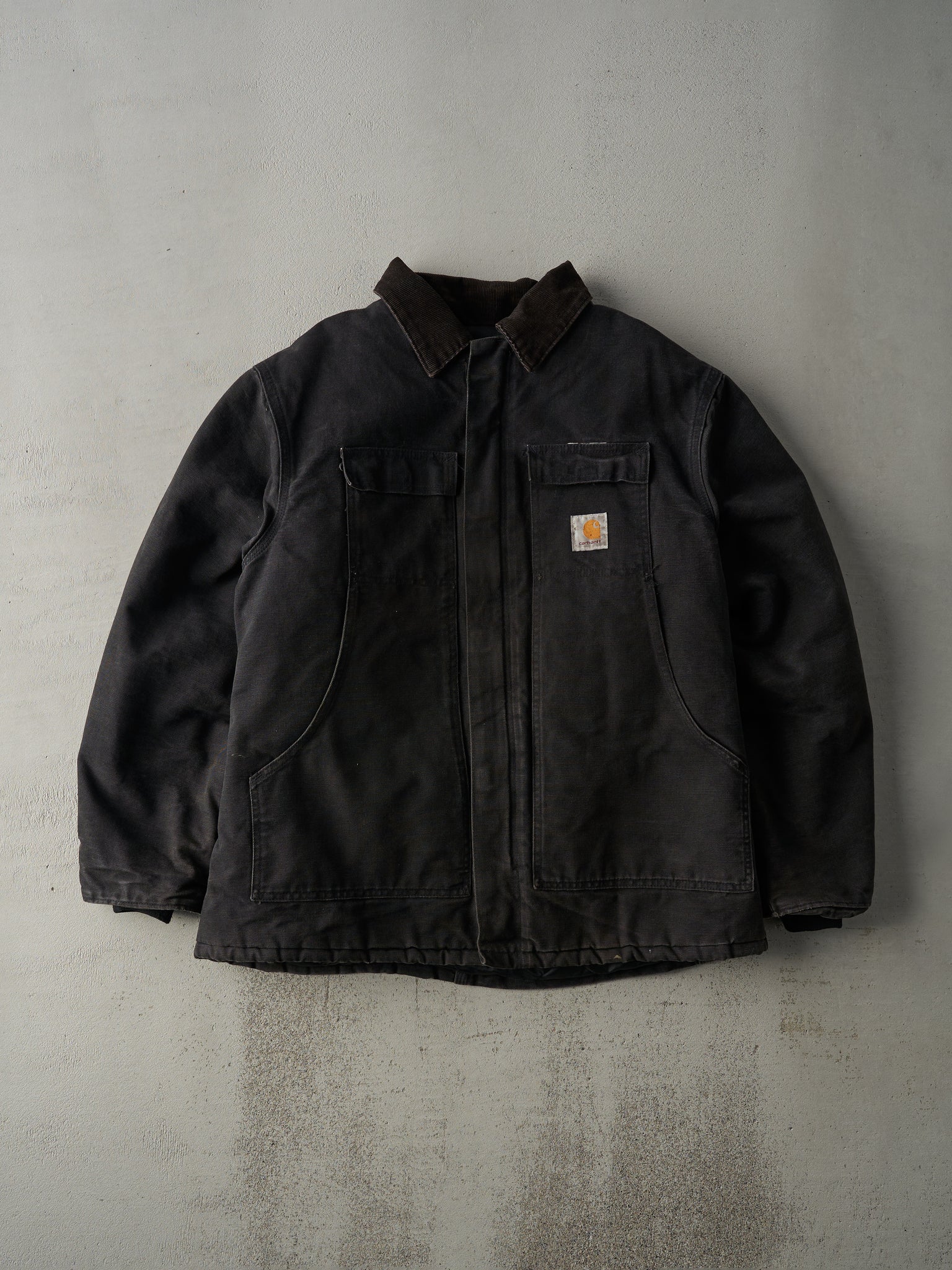 Vintage 90s Faded Black Carhartt Arctic Workwear Jacket (M/L)