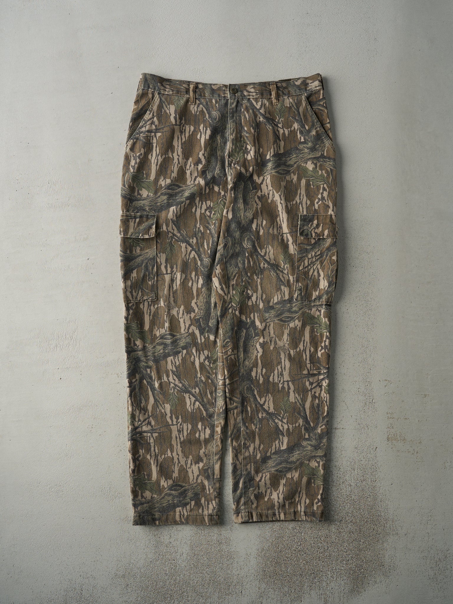 Vintage 90s Brown Simmons x Mossy Oak Camo Light Weight Cargo Pants (37x33)