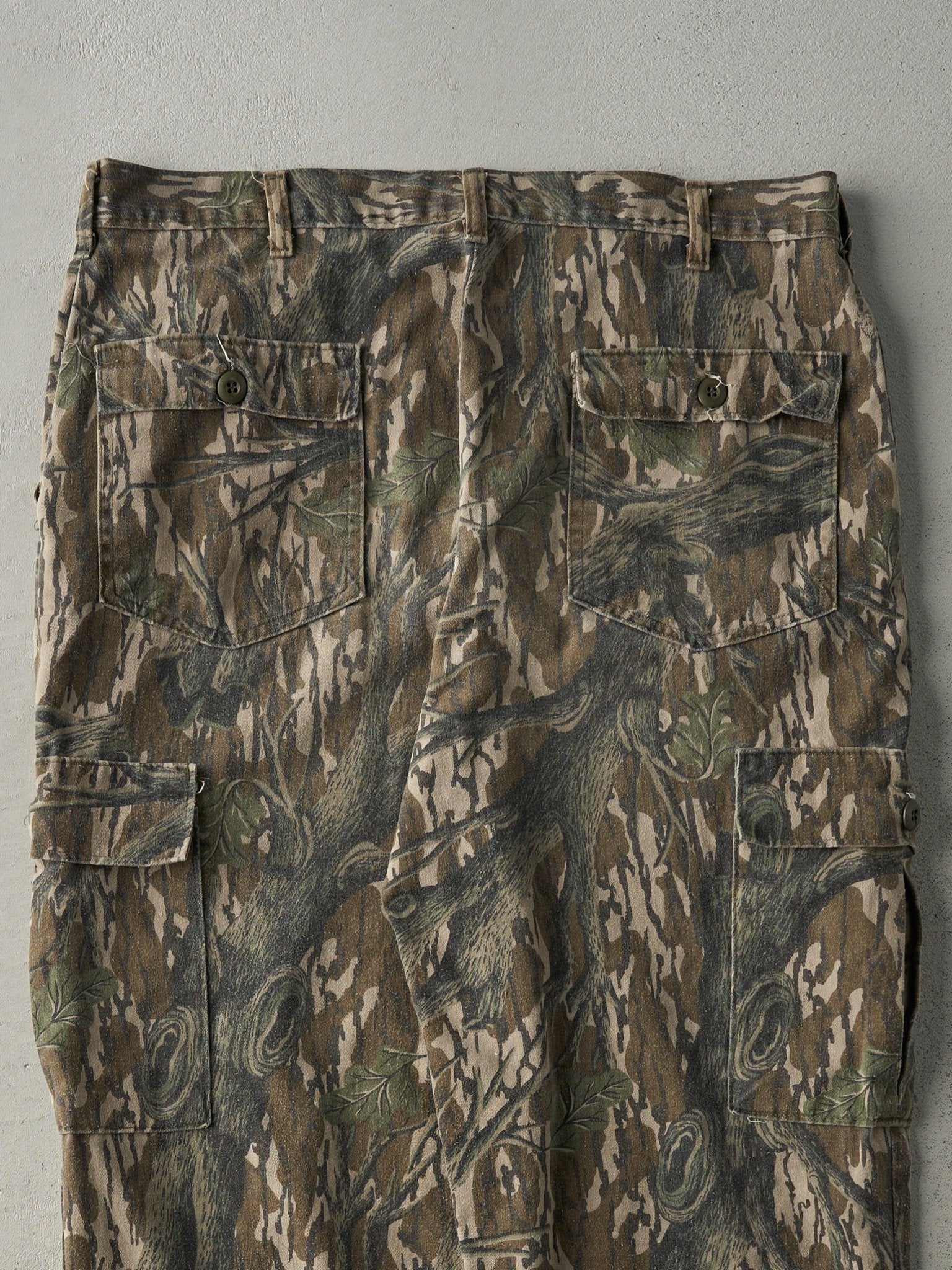 Vintage 90s Brown Simmons x Mossy Oak Camo Light Weight Cargo Pants (37x33)