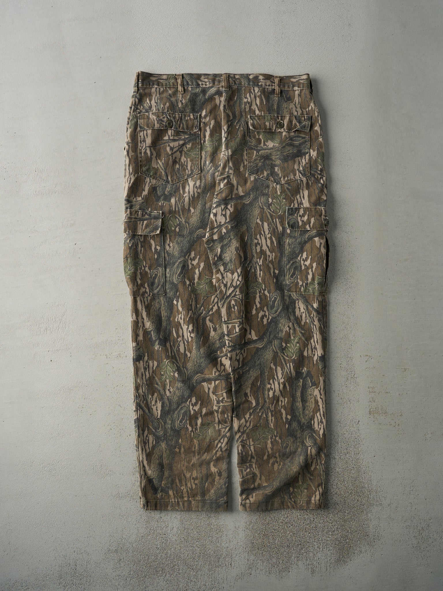 Vintage 90s Brown Simmons x Mossy Oak Camo Light Weight Cargo Pants (37x33)