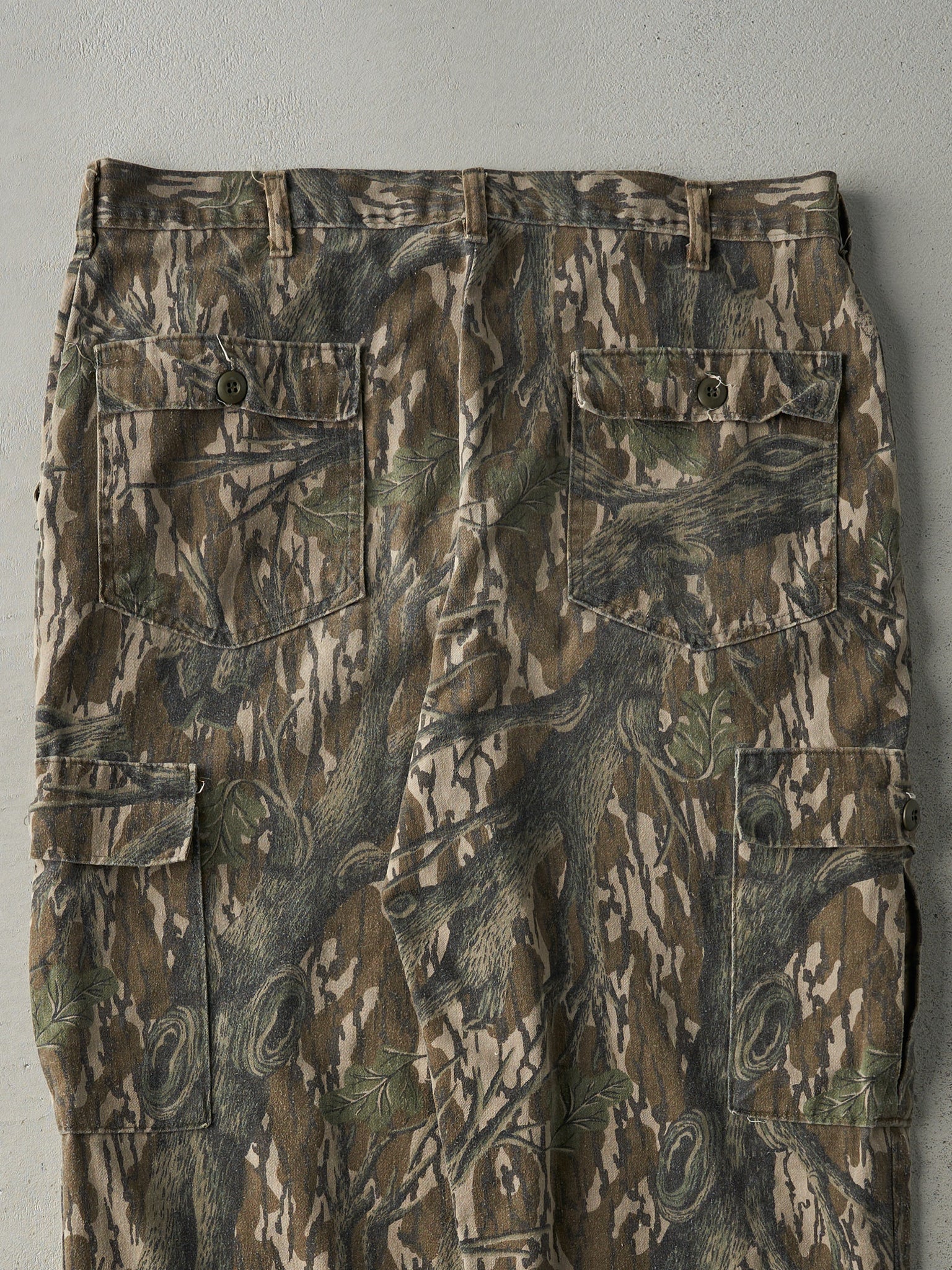 Vintage 90s Brown Simmons x Mossy Oak Camo Light Weight Cargo Pants (37x33)