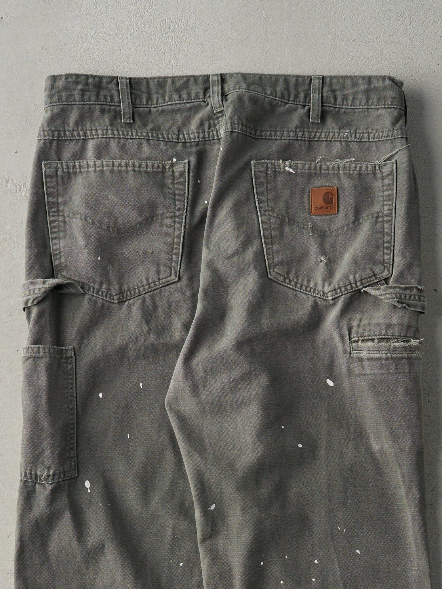 Vintage Y2K Olive Green Carhartt Carpenter Pants (35x33.5)
