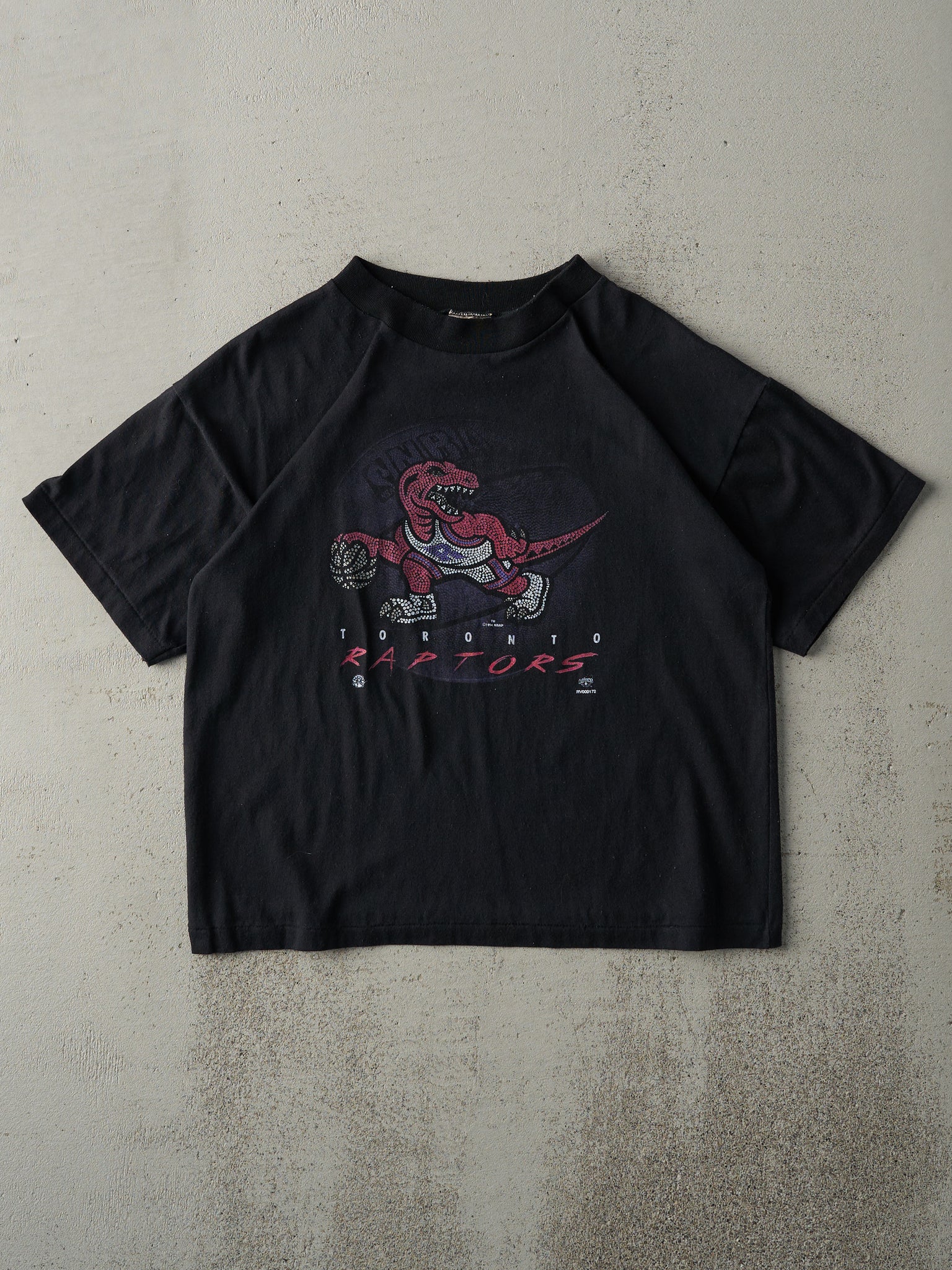 Vintage 94' Black Toronto Raptors Single Stitch Tee (S)