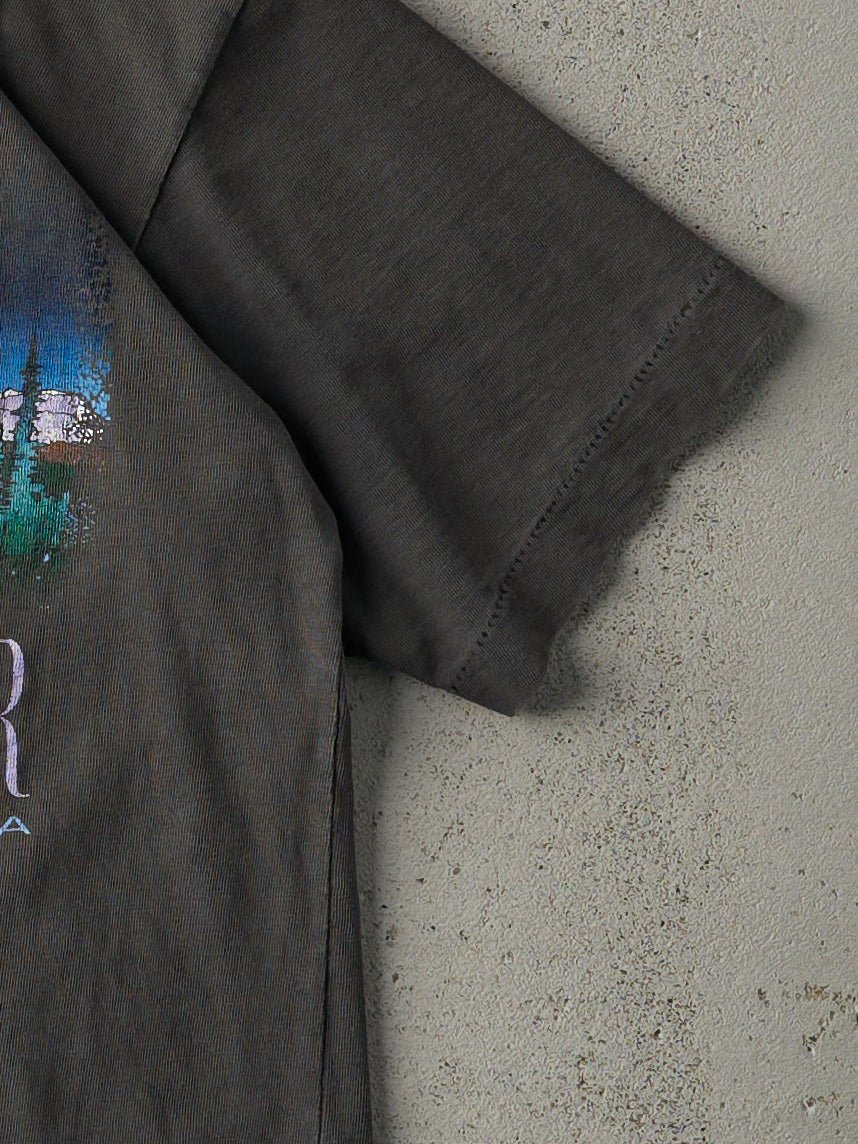 Vintage 90s Smokey Faded Black Vancouver BC Tee (S)