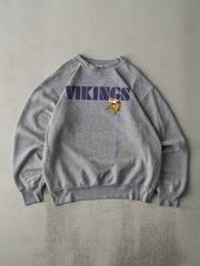 Vintage 90s Grey Minnesota Vikings Crewneck (L)