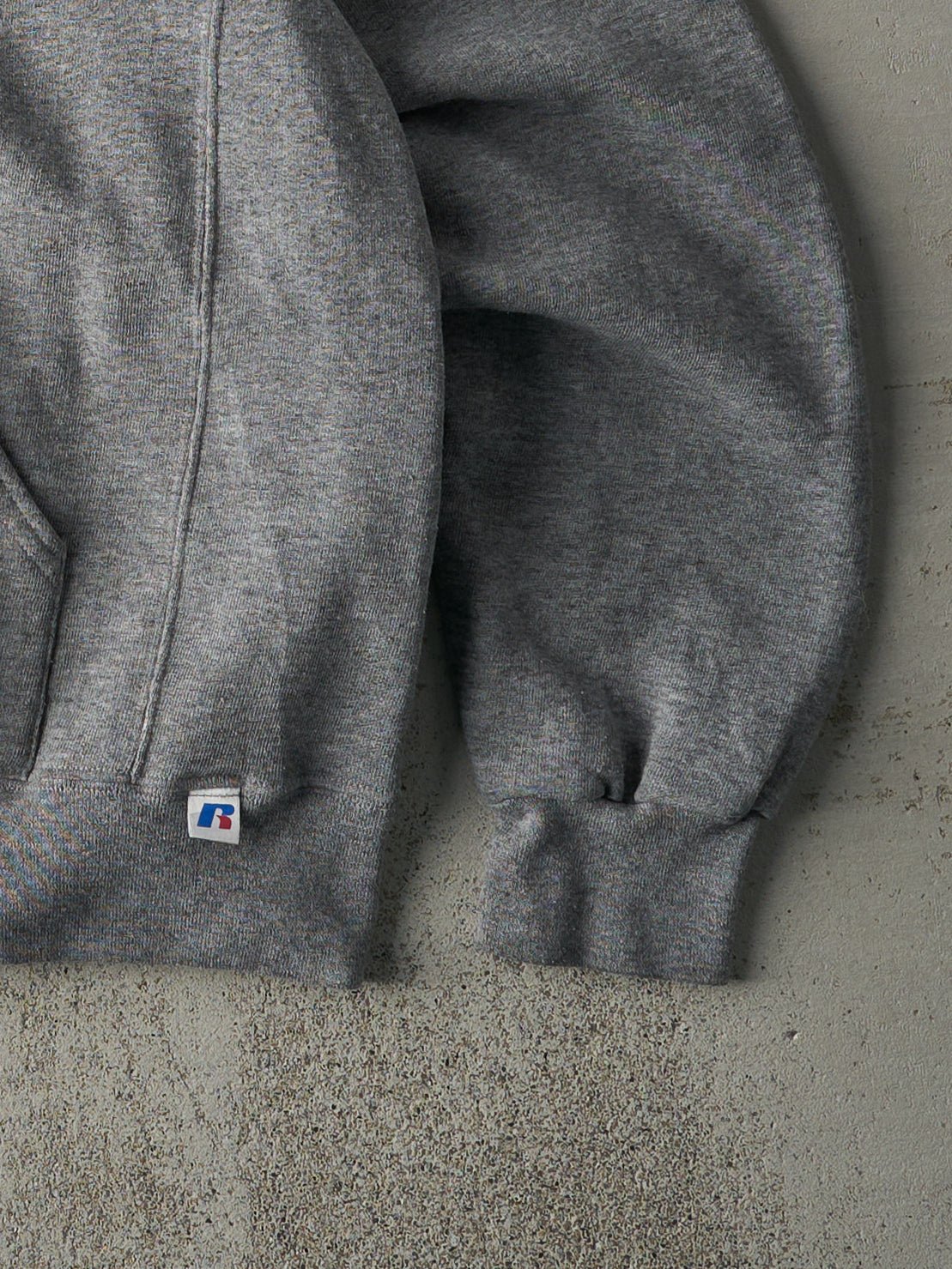 Vintage Y2K Grey Russell Athletics Blank Hoodie (M/L)