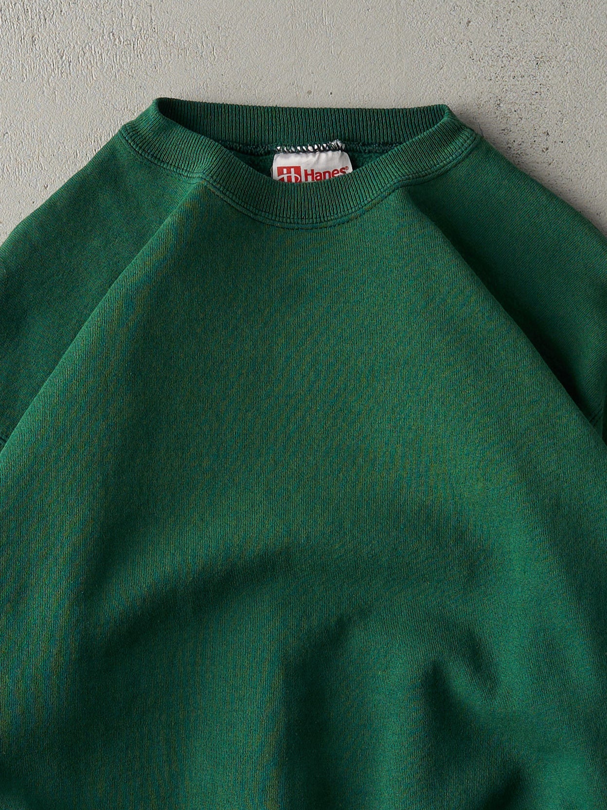 Vintage Y2K Emerald Green Blank Crewneck (M)