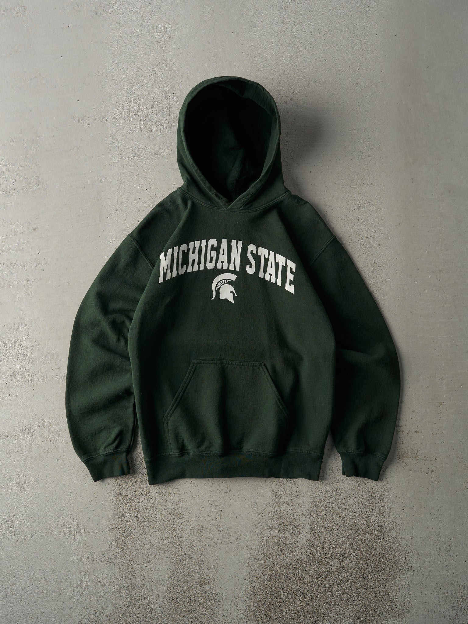 Vintage Y2K Forest Green Michigan State University Hoodie (S)