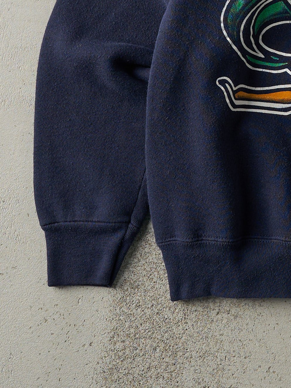 Vintage 90s Navy Blue Notre Dame Fighting Irish Crewneck (S)