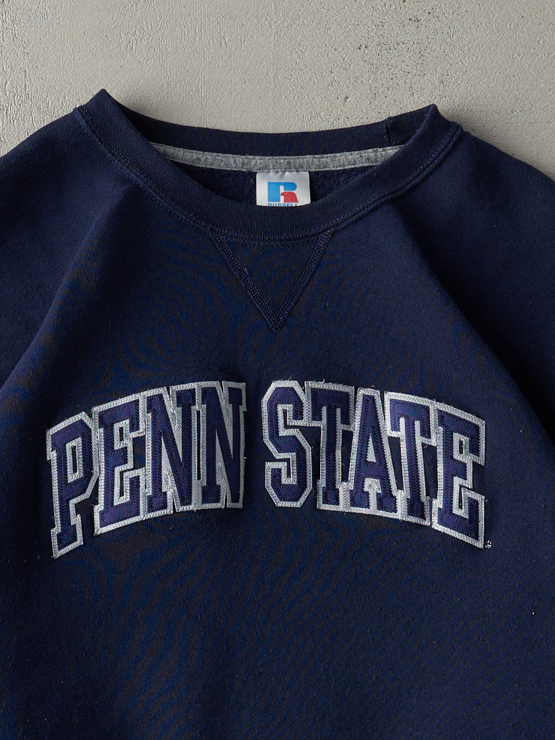 Vintage Y2K Navy Blue Penn State Russell Athletics Crewneck (L)