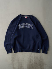 Vintage Y2K Navy Blue Penn State Russell Athletics Crewneck (L)