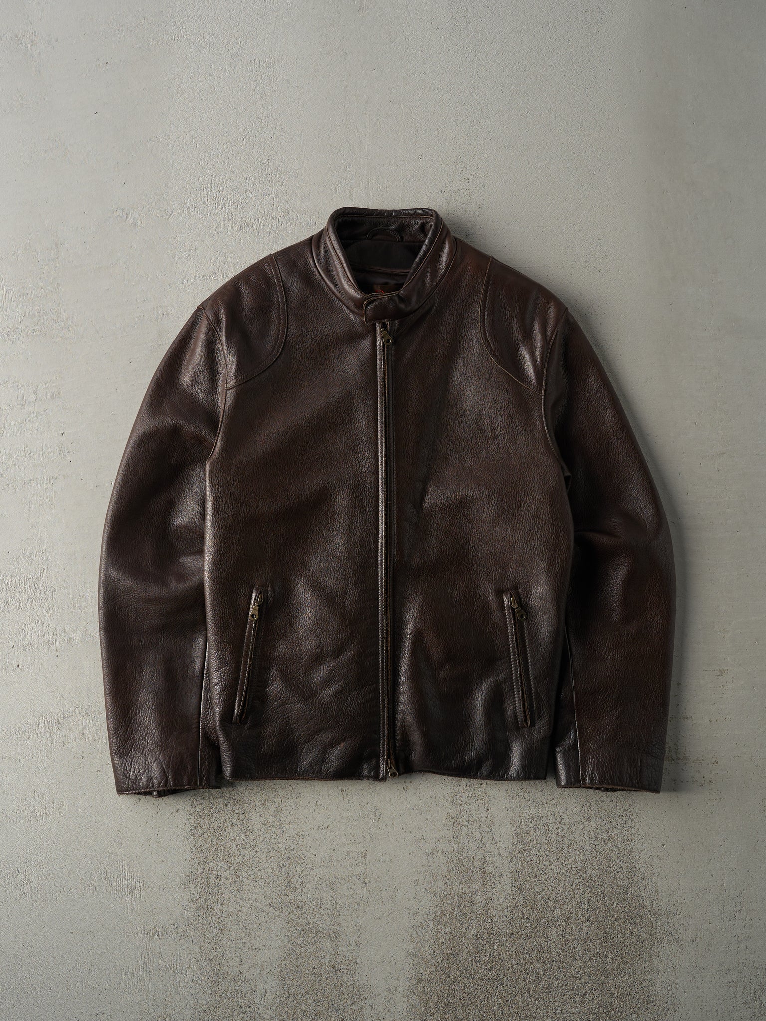 Vintage Y2K Brown Danier Leather Jacket (S)