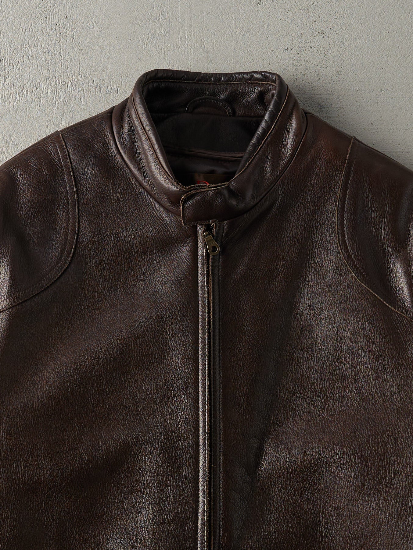 Vintage Y2K Brown Danier Leather Jacket (S)