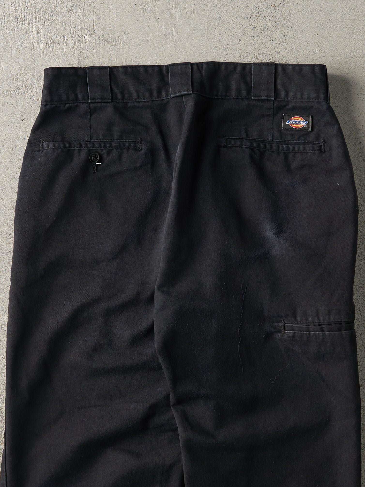 90s Dickies pants usa製 ブラック 圧着タグ 黒 ビンテージ 90's Dickies Black Work Pants W32 90年代 ディッキーズ ブラック