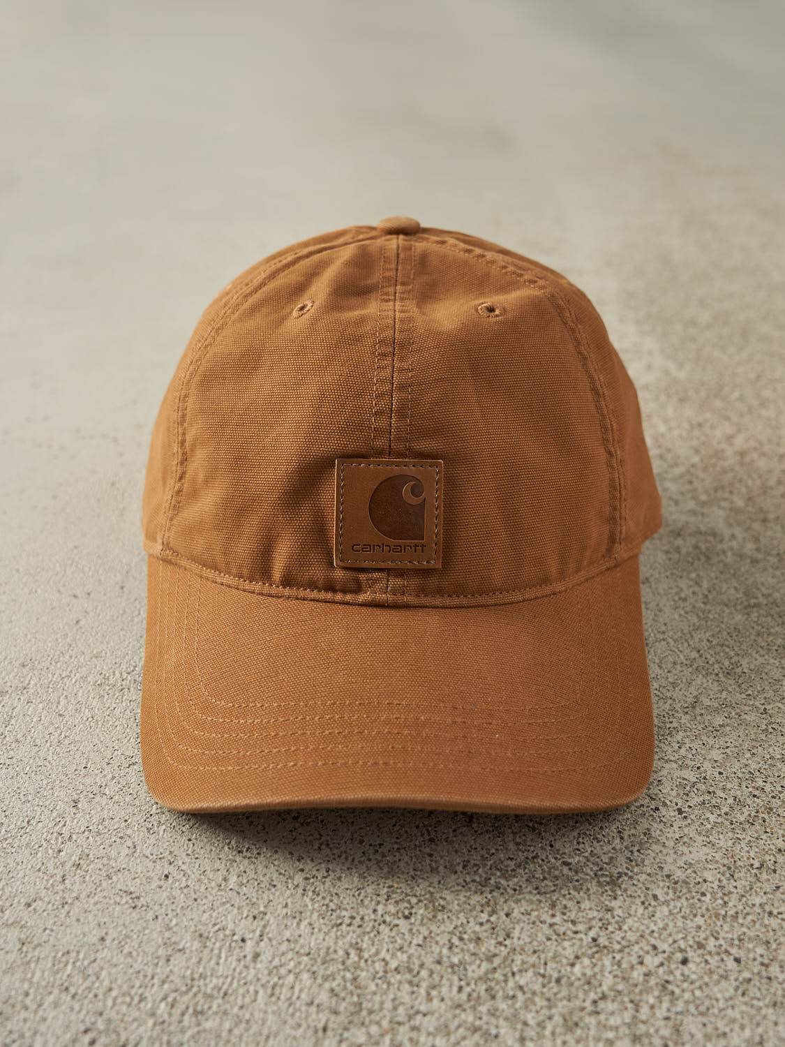 Vintage Y2K Camel Carhartt Embroidered Velcro Hat (O/S)