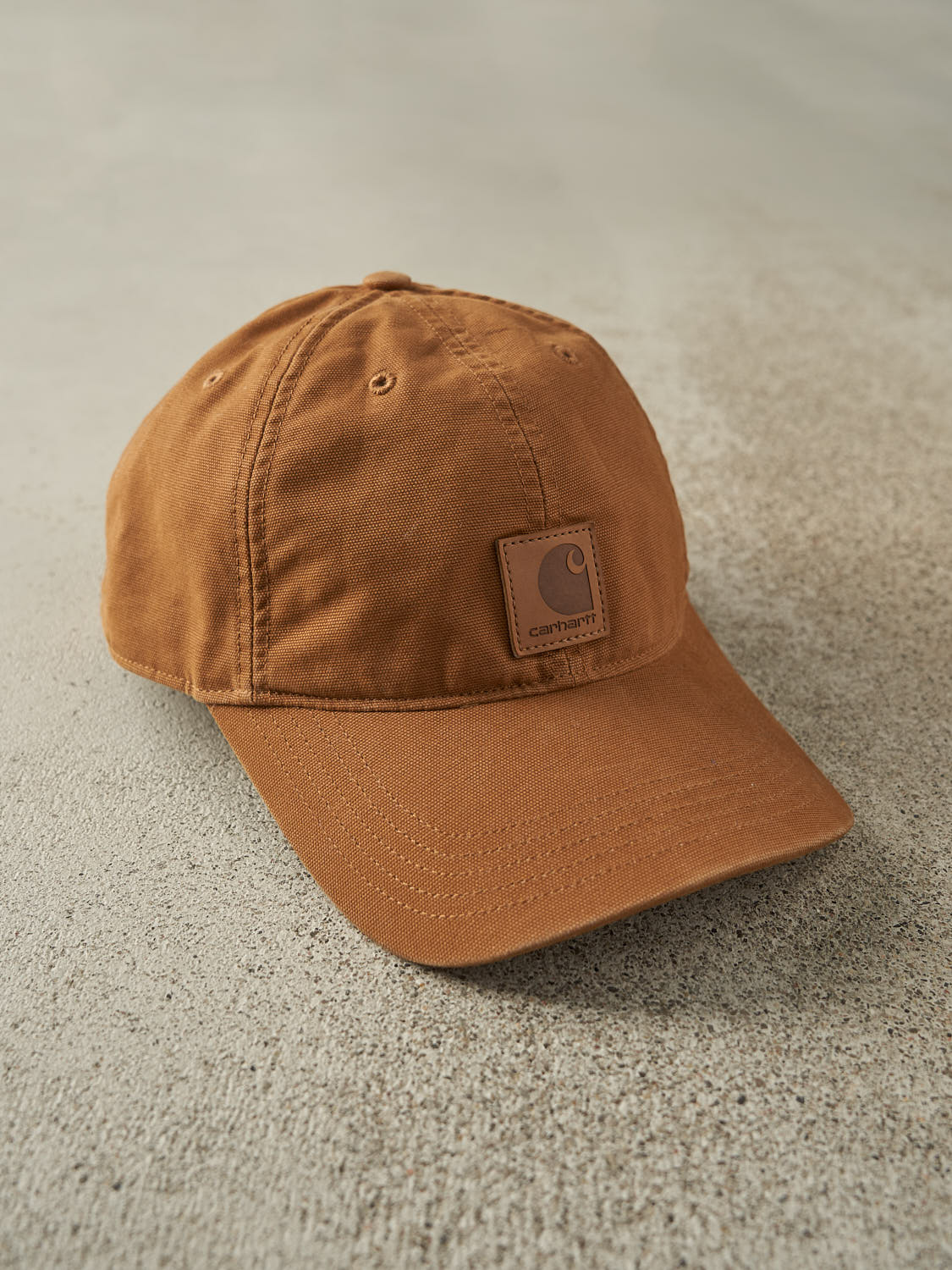 Vintage Y2K Camel Carhartt Embroidered Velcro Hat (O/S)