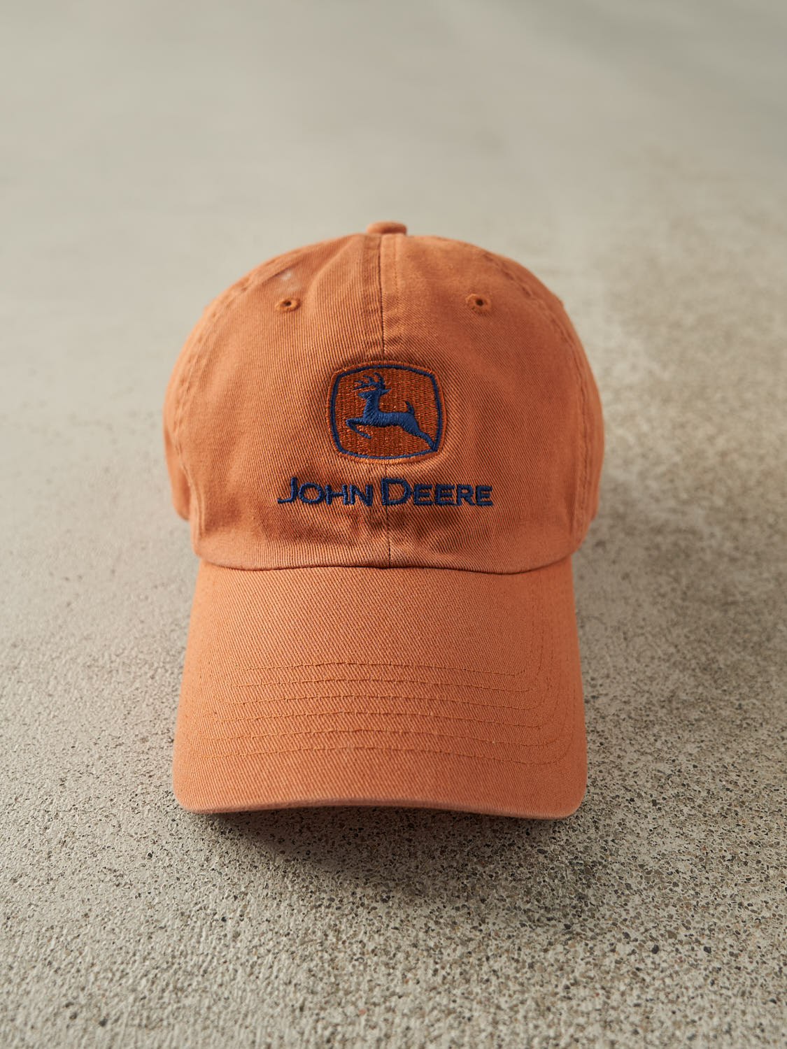Vintage 90s Orange John Deere Embroidered Strapback (O/S)