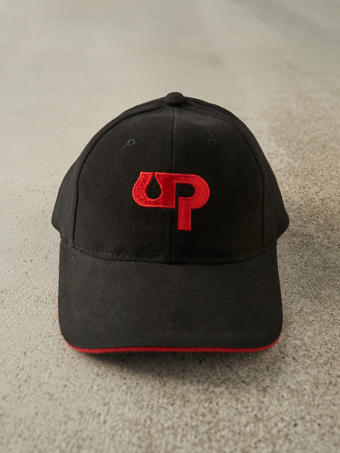 Vintage 90s Black Embroidered Velcro Hat (O/S)