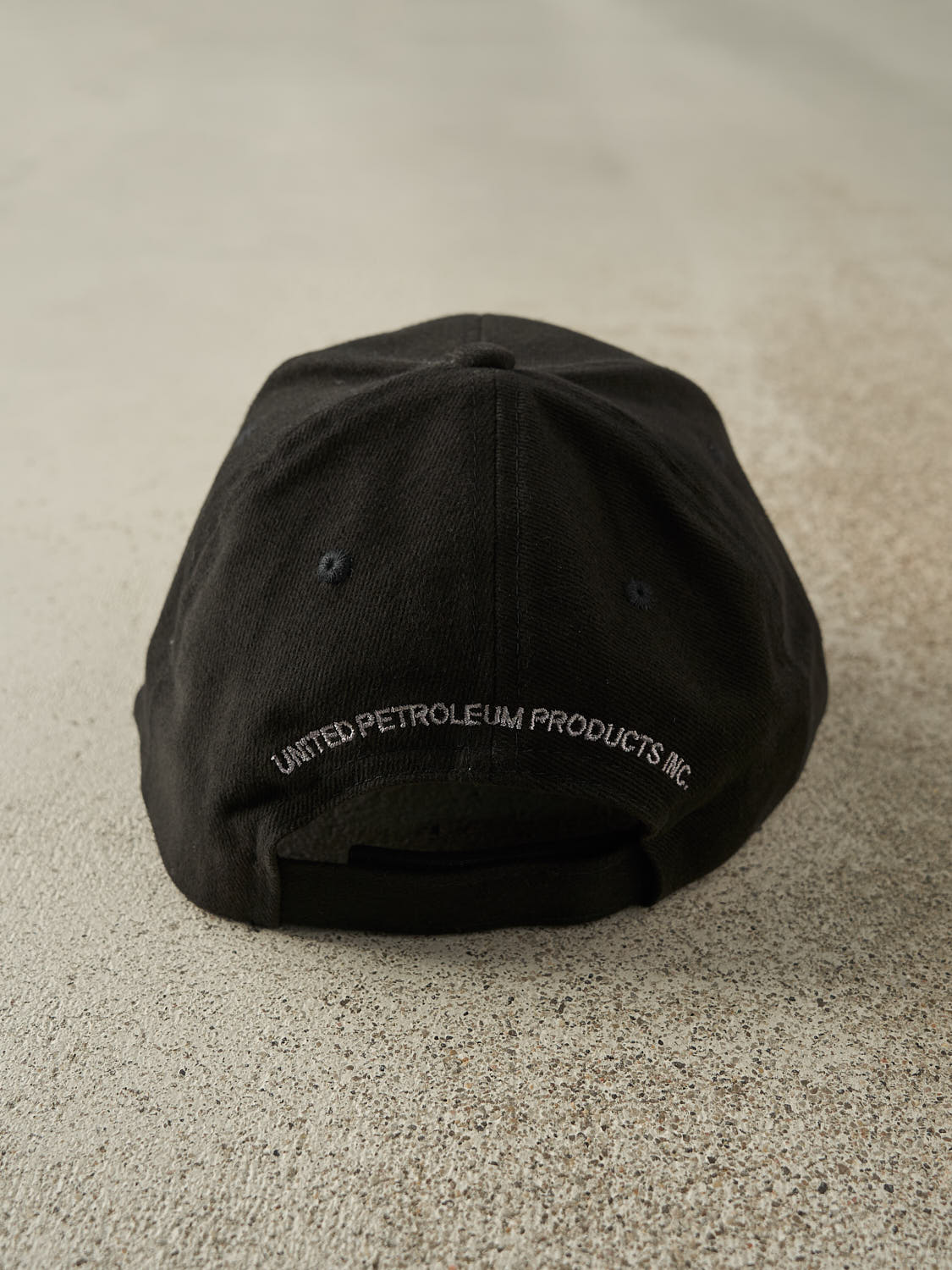 Vintage 90s Black Embroidered Velcro Hat (O/S)