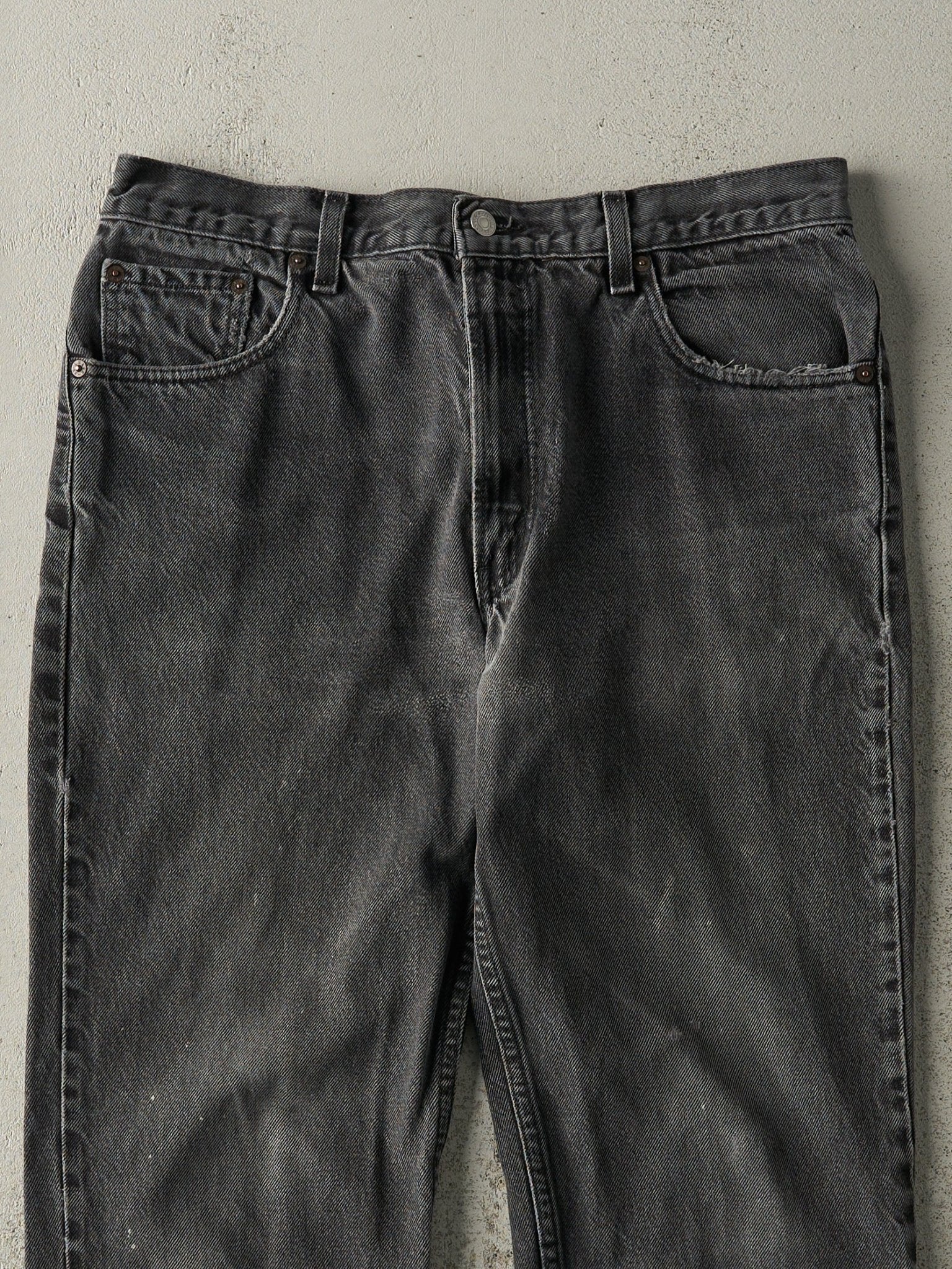 Vintage Y2K Faded Black Levi's Slim Fit Denim Pants (34x31)