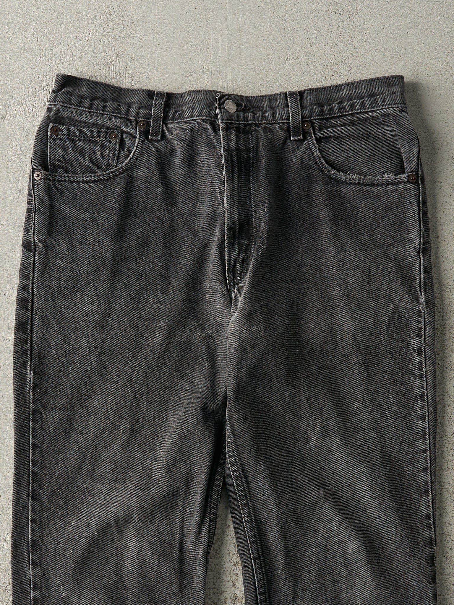 Vintage Y2K Faded Black Levi's Slim Fit Denim Pants (34x31)