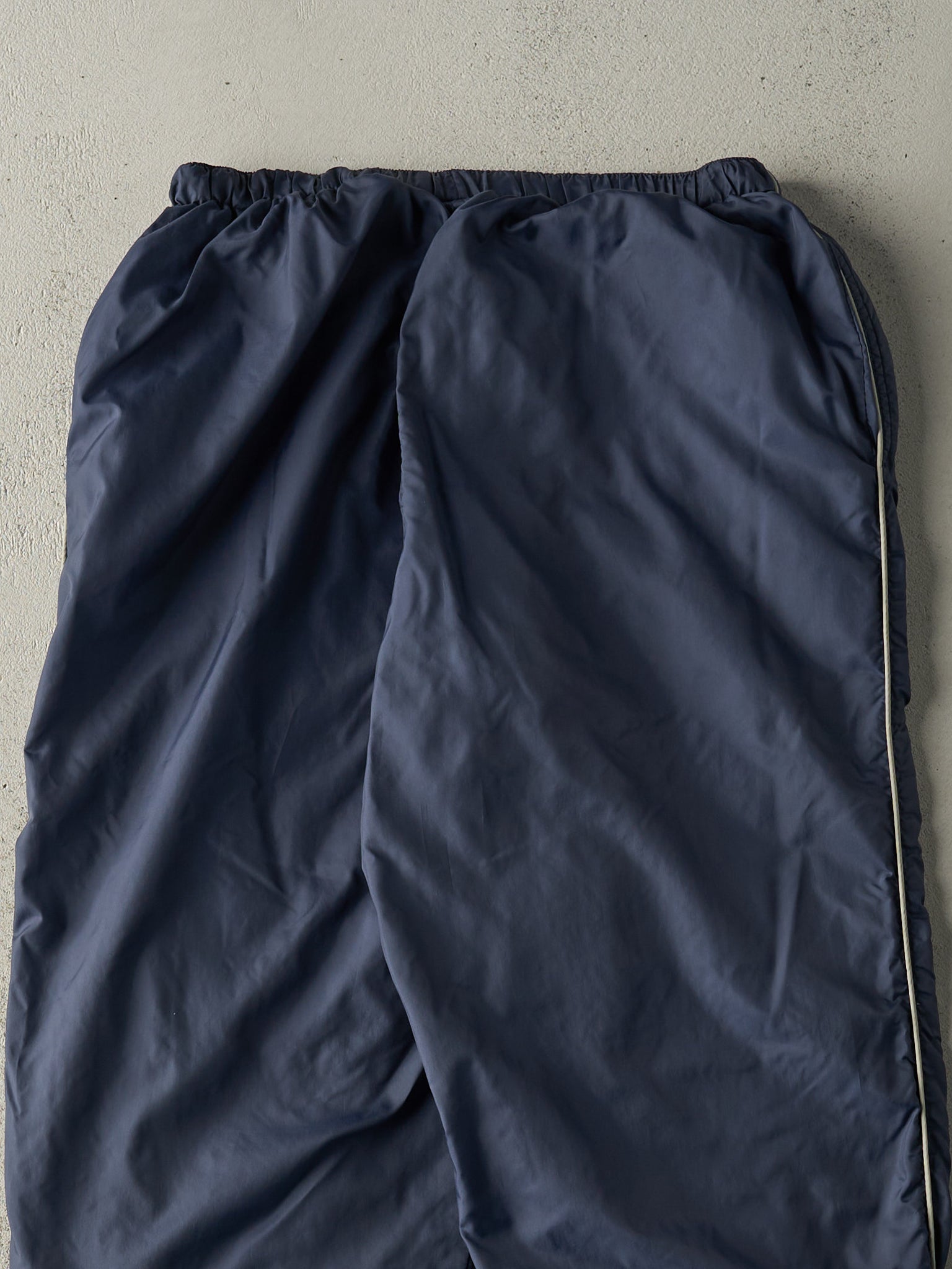 Vintage 90s Navy Blue Reebok Windbreaker Pants (27x30)