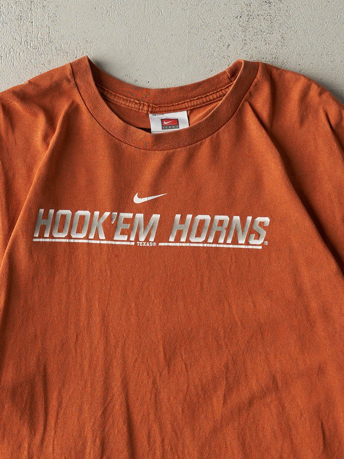 Vintage Y2K Orange Texas Long Horns Nike Tee (L)