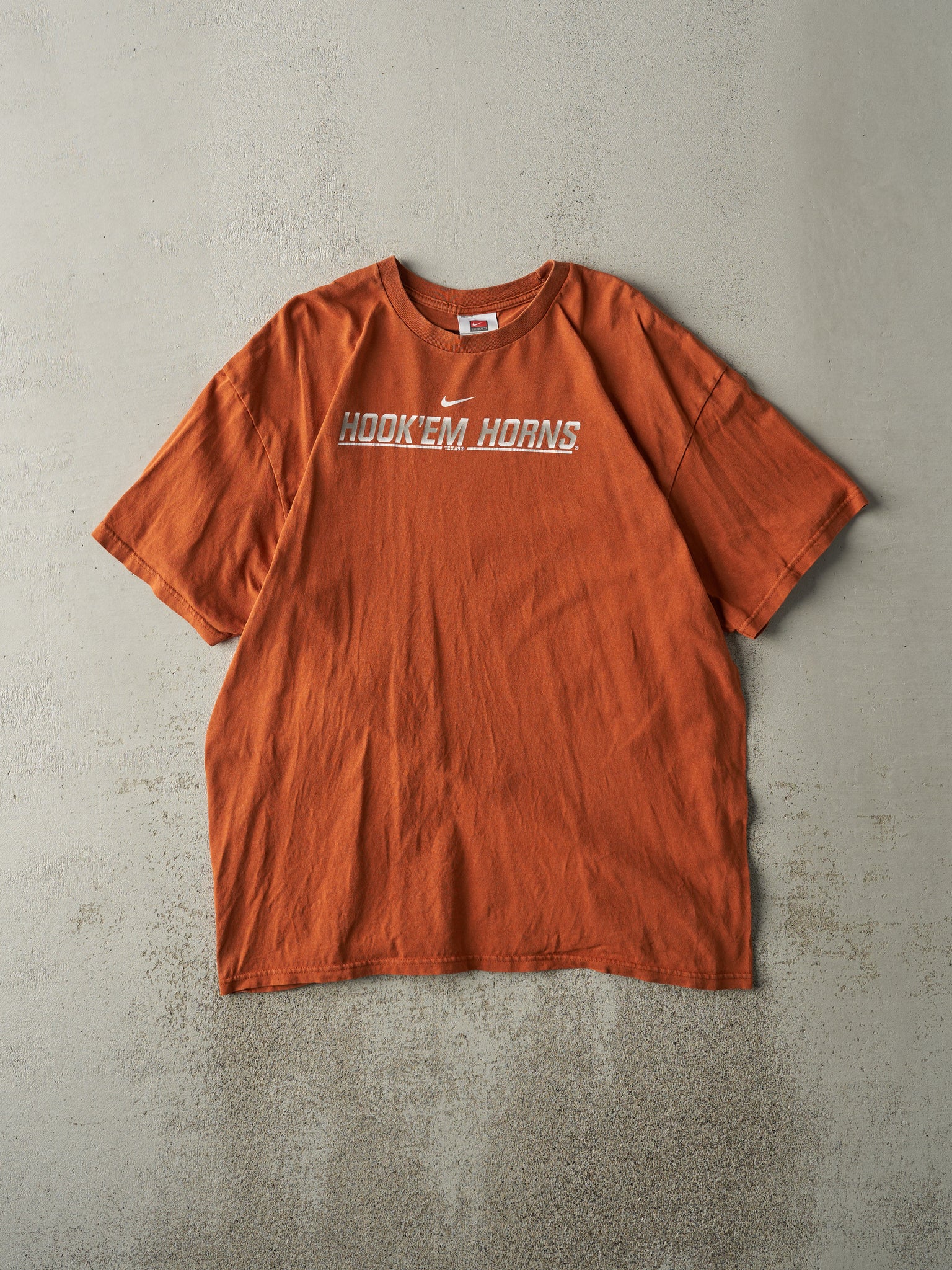 Vintage Y2K Orange Texas Long Horns Nike Tee (L)