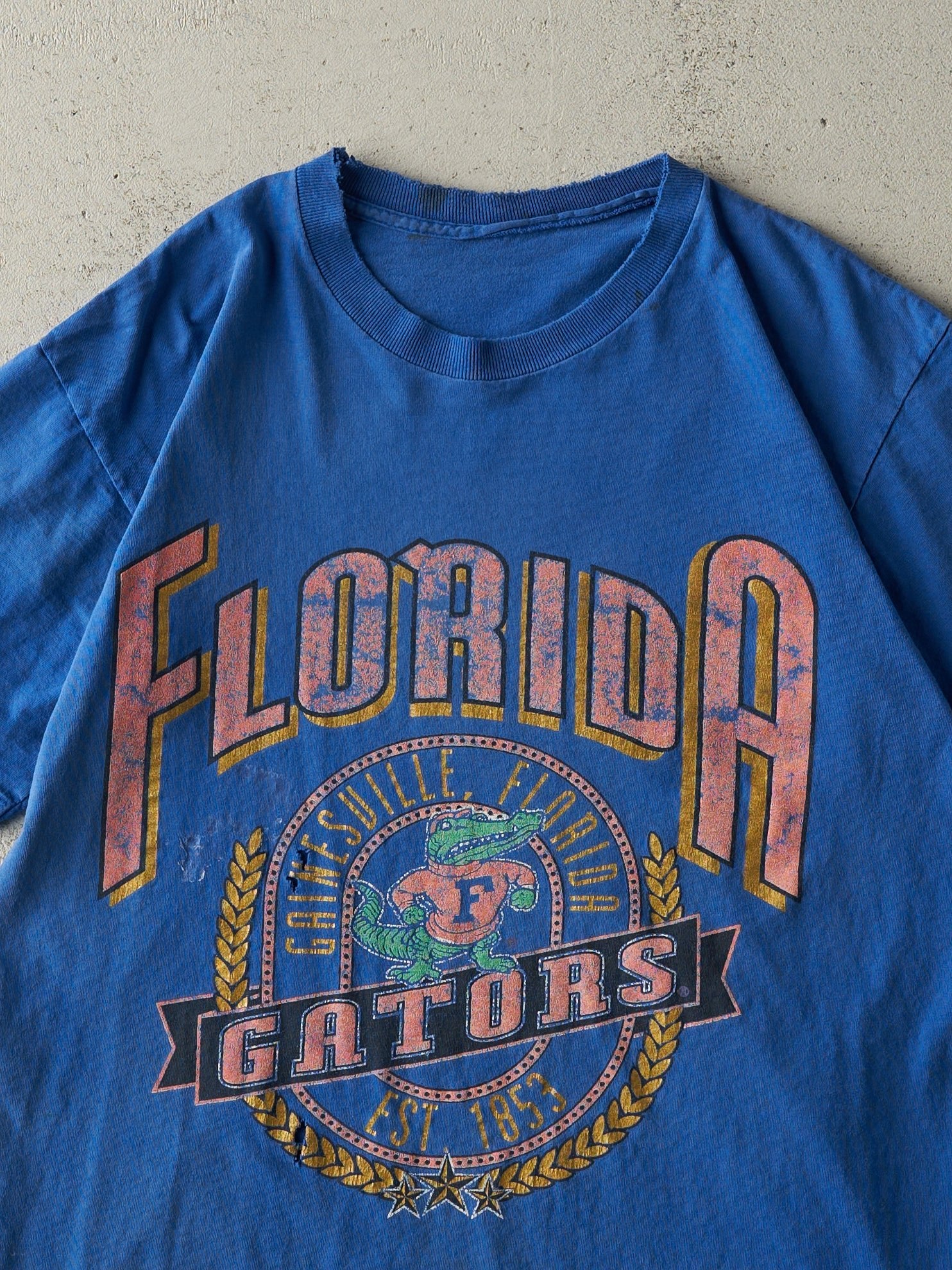 Vintage 80s Blue Florida Gators Single Stitch Tee (M)