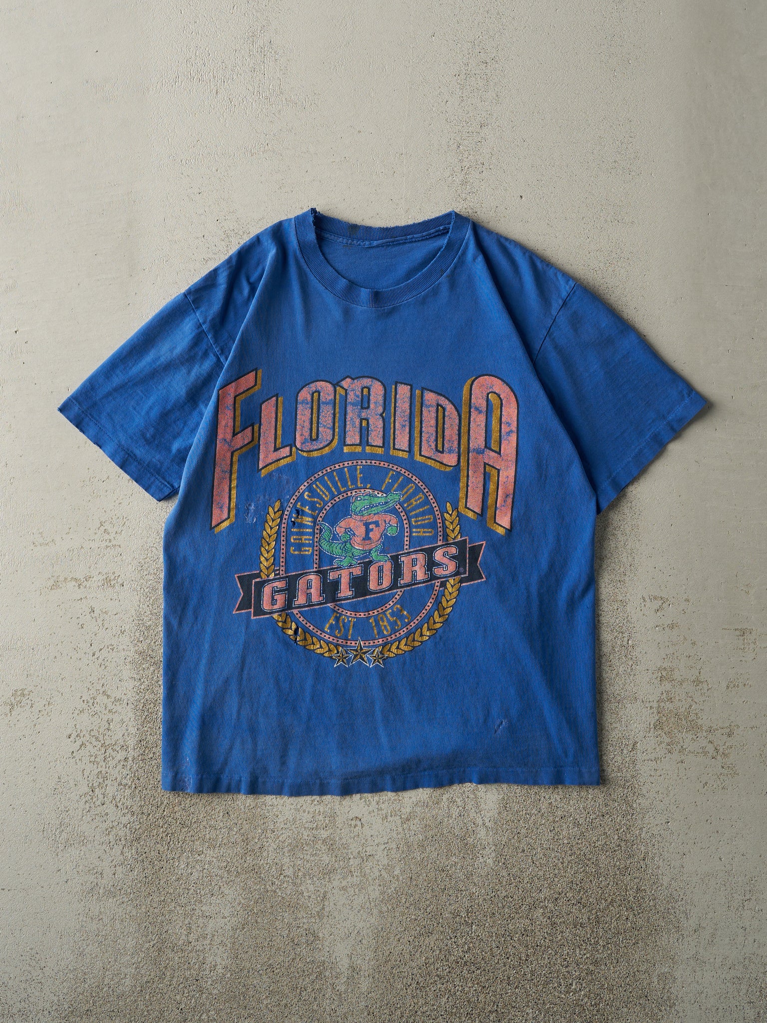 Vintage 80s Blue Florida Gators Single Stitch Tee (M)