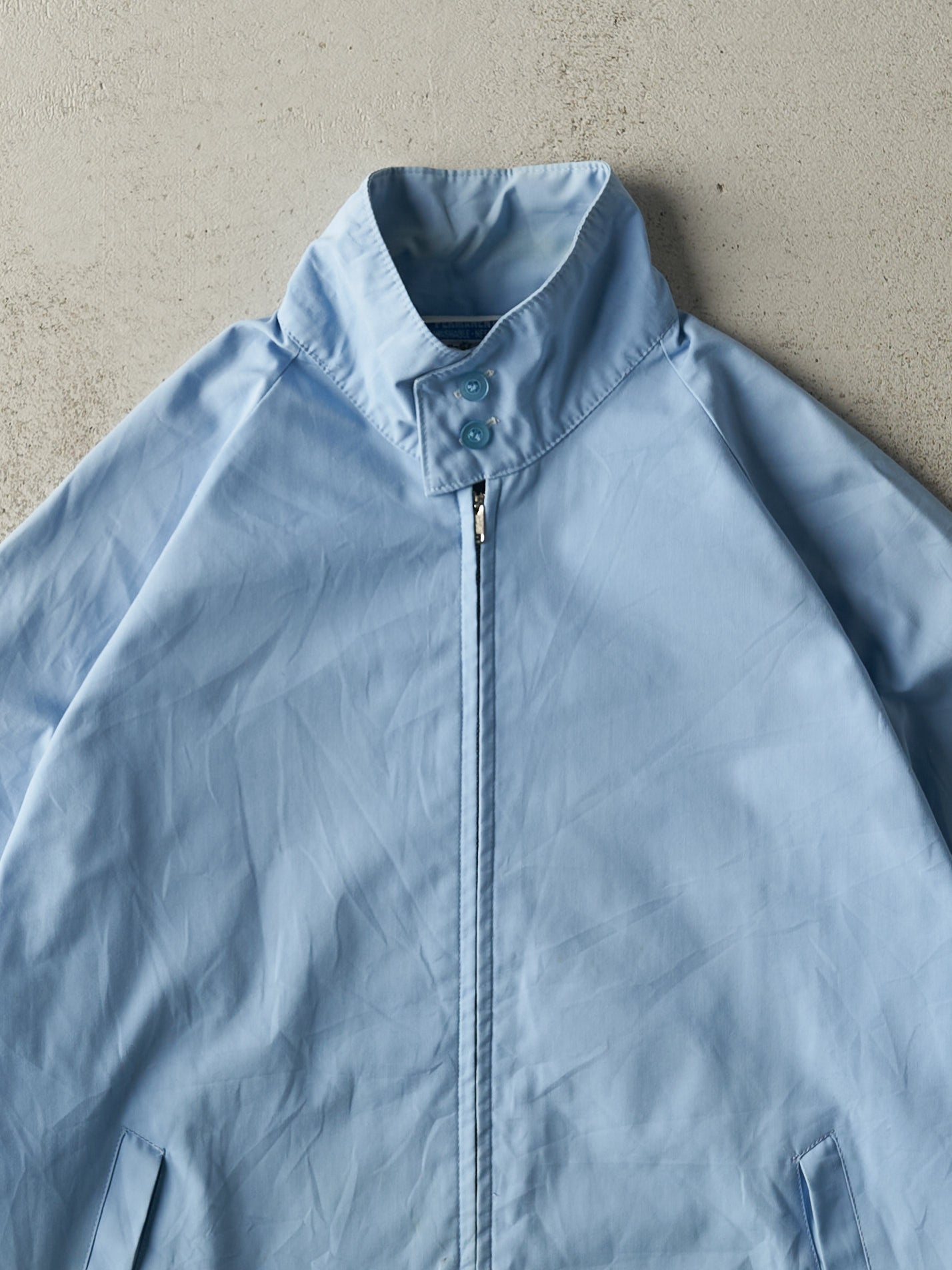 Vintage 80s Baby Blue Harrington Jacket (L)