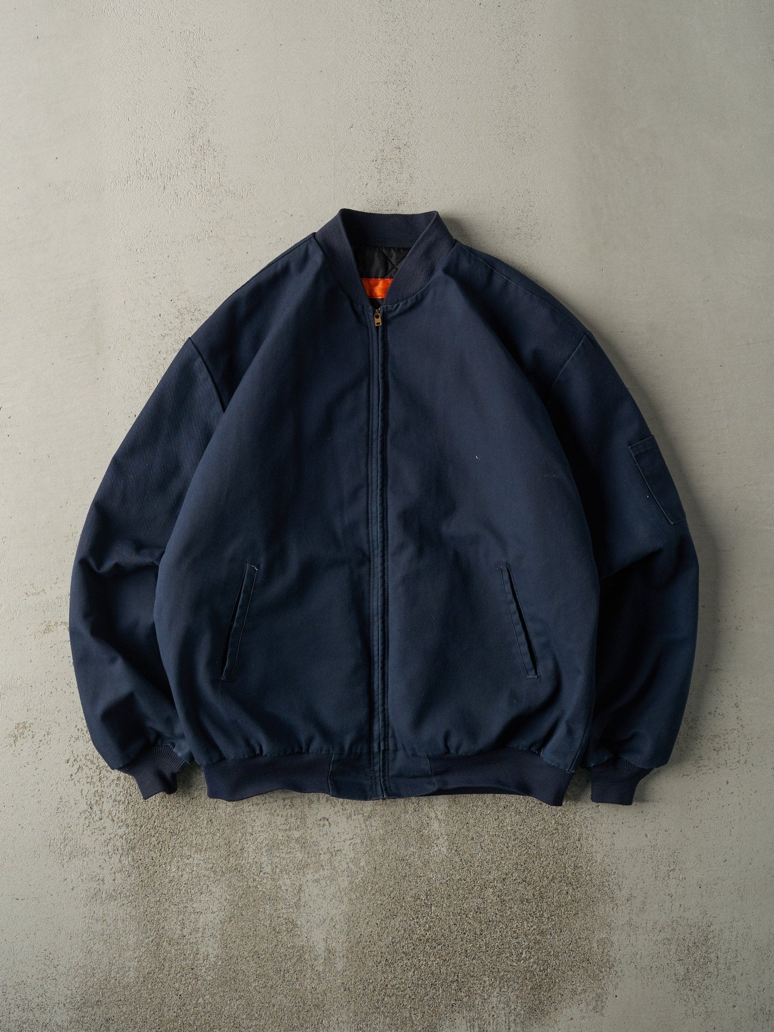 Vintage 90s Navy Blue Workwear Jacket (XL)