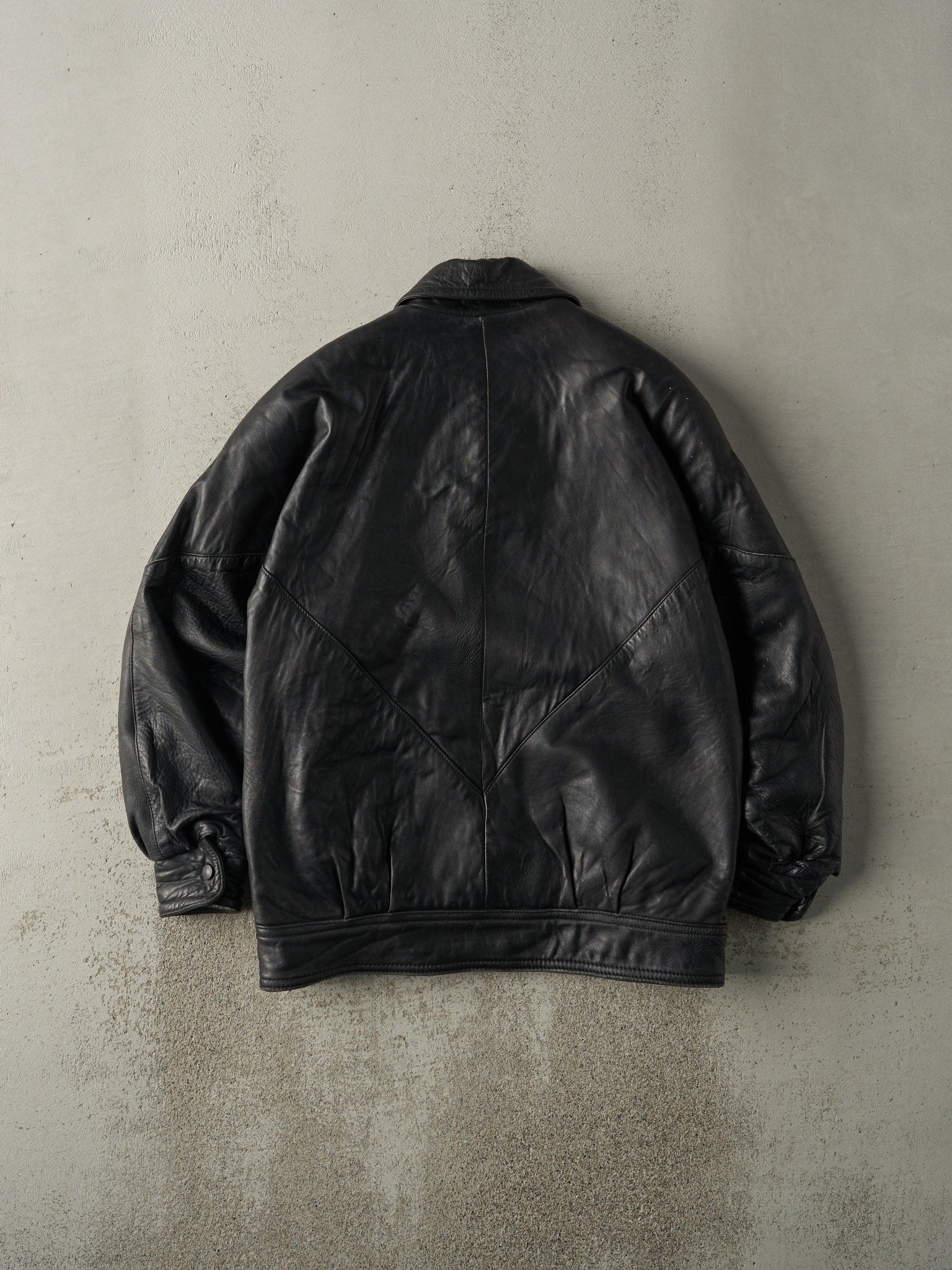 Vintage 90s Black Danier Leather Jacket (S/M)