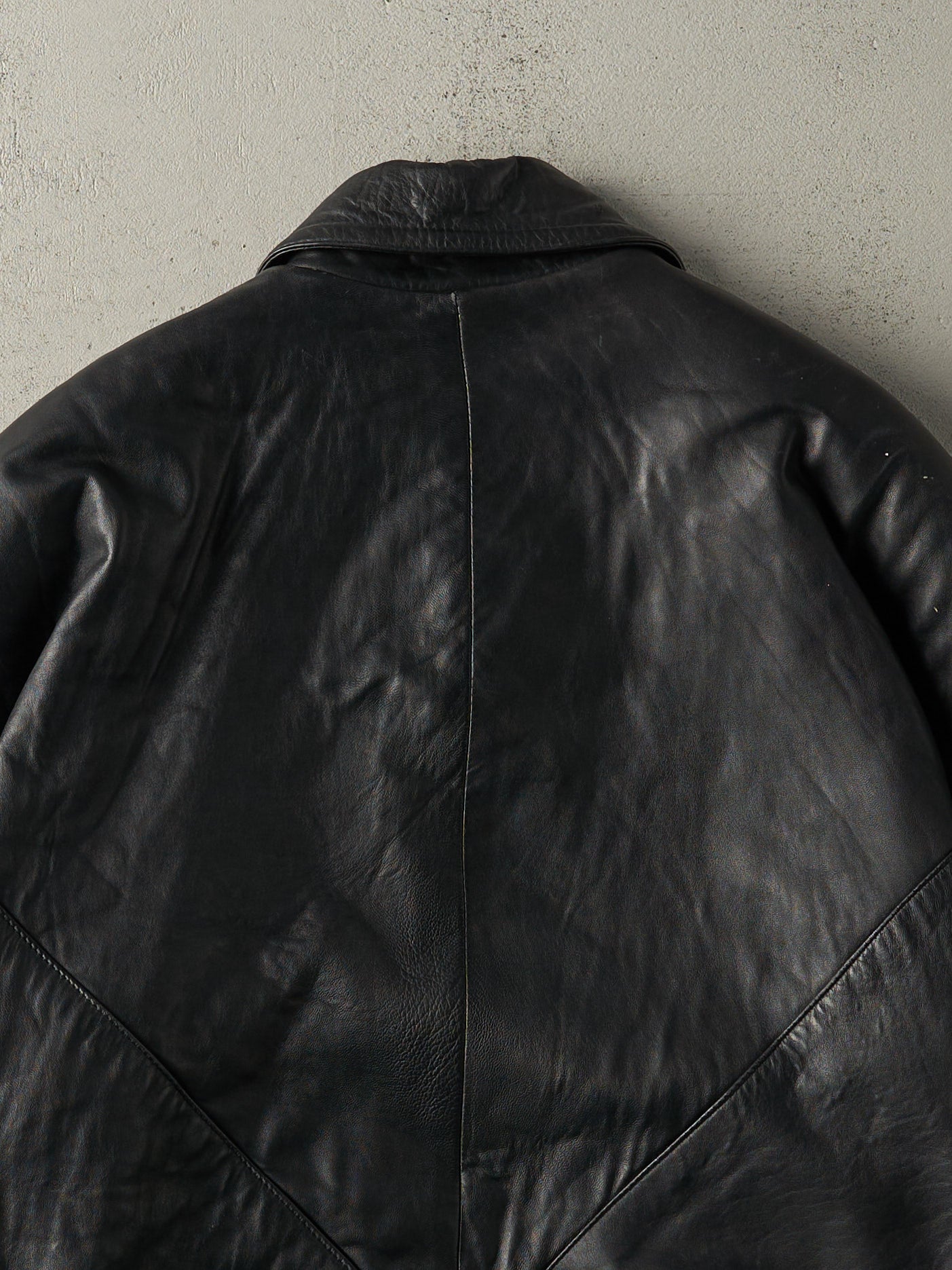 Vintage 90s Black Danier Leather Jacket (S/M)