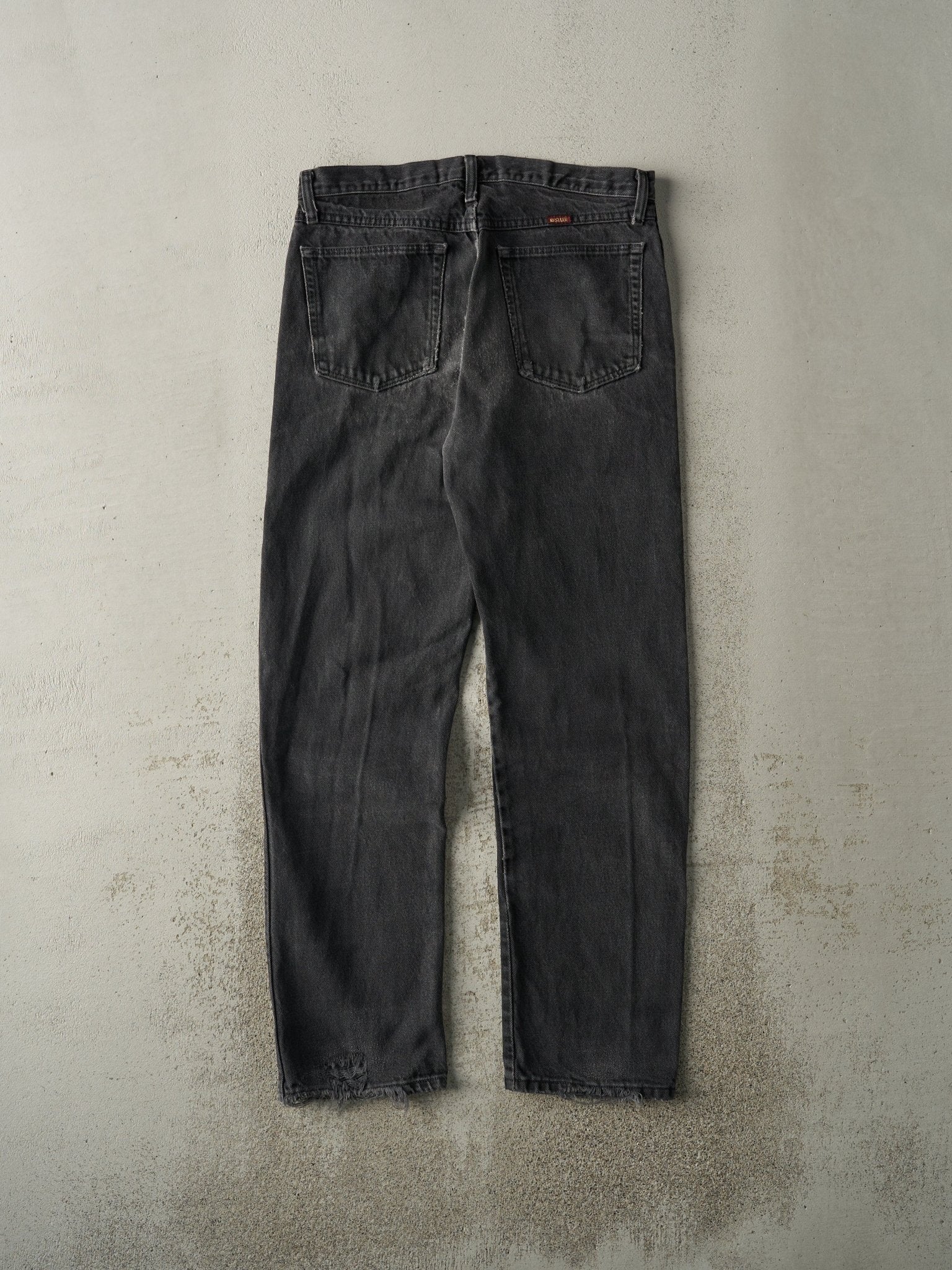 Vintage 90s Black Rustler Jeans (33x31)