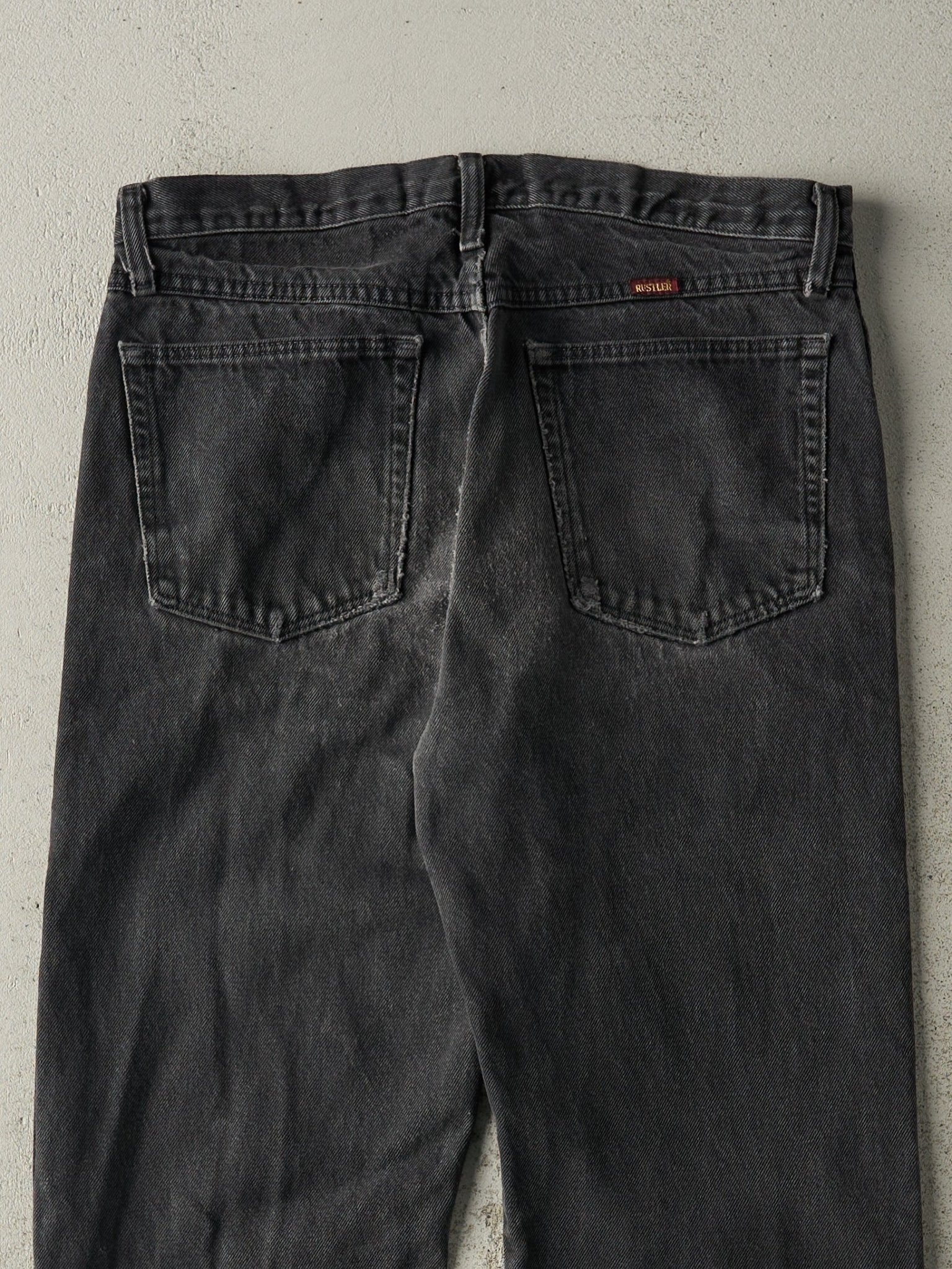 Vintage 90s Black Rustler Jeans (33x31)