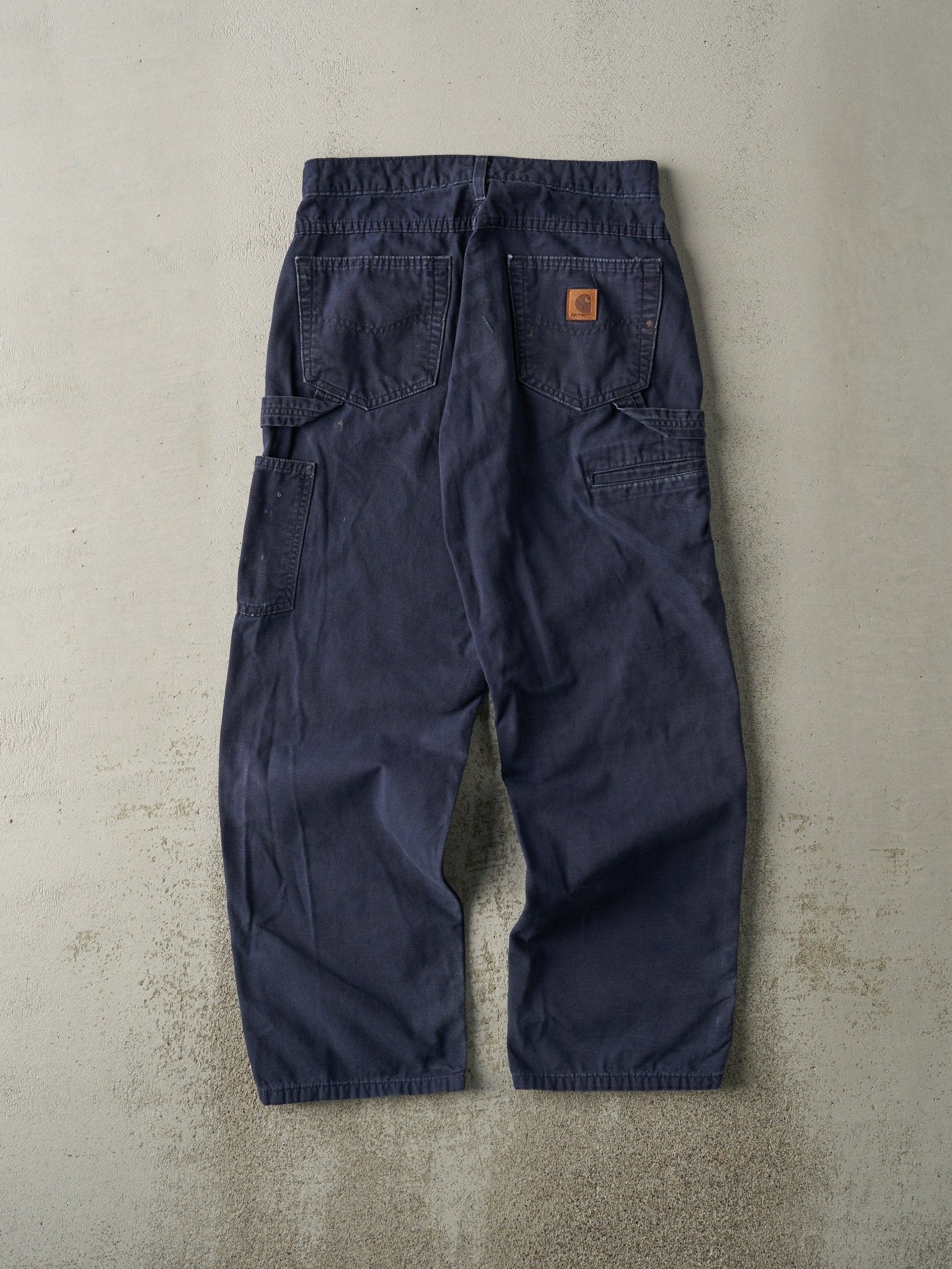 Vintage Y2K Navy Blue Carhartt Carpenter Pants (29.5x30)