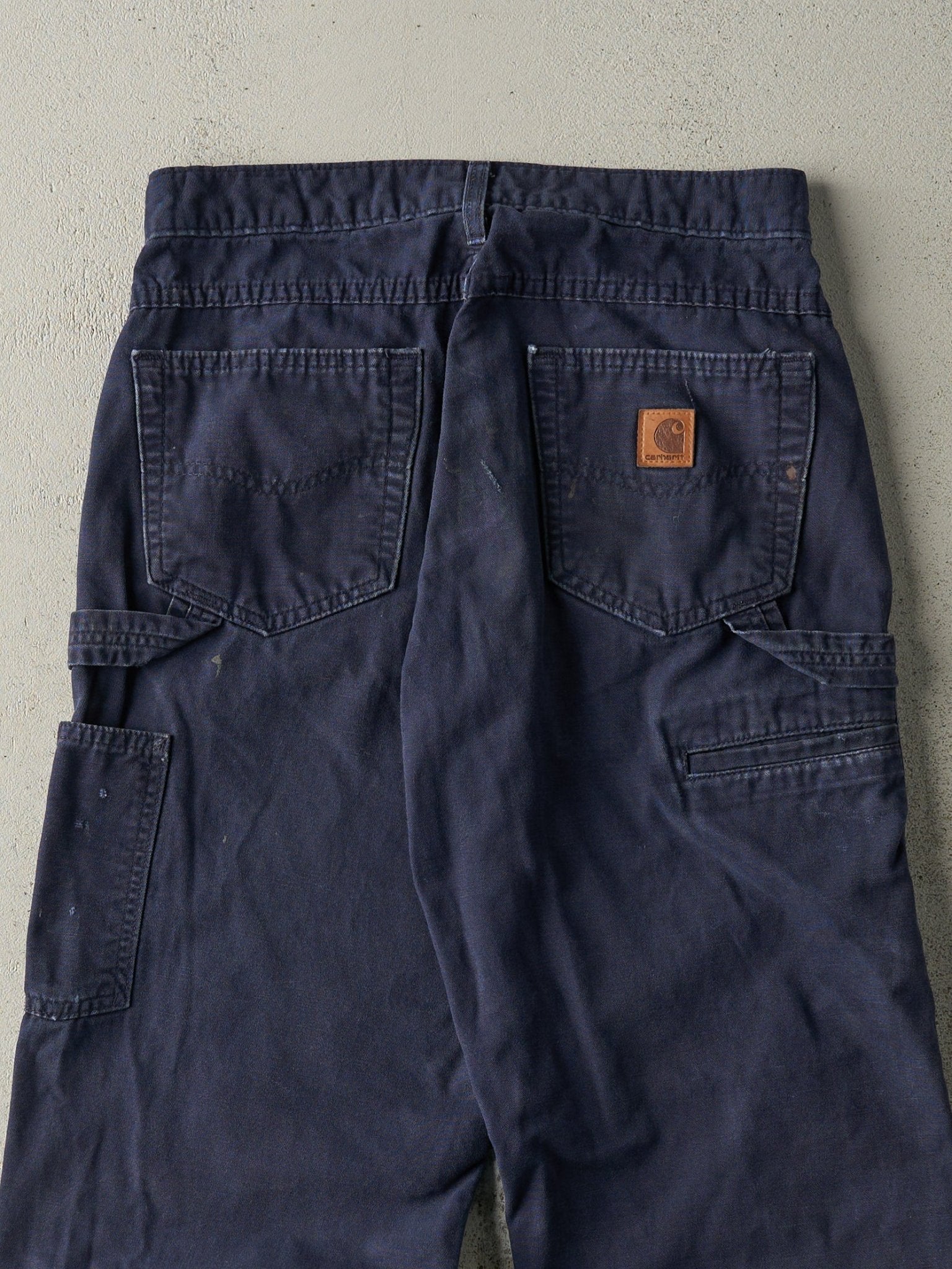 Vintage Y2K Navy Blue Carhartt Carpenter Pants (29.5x30)