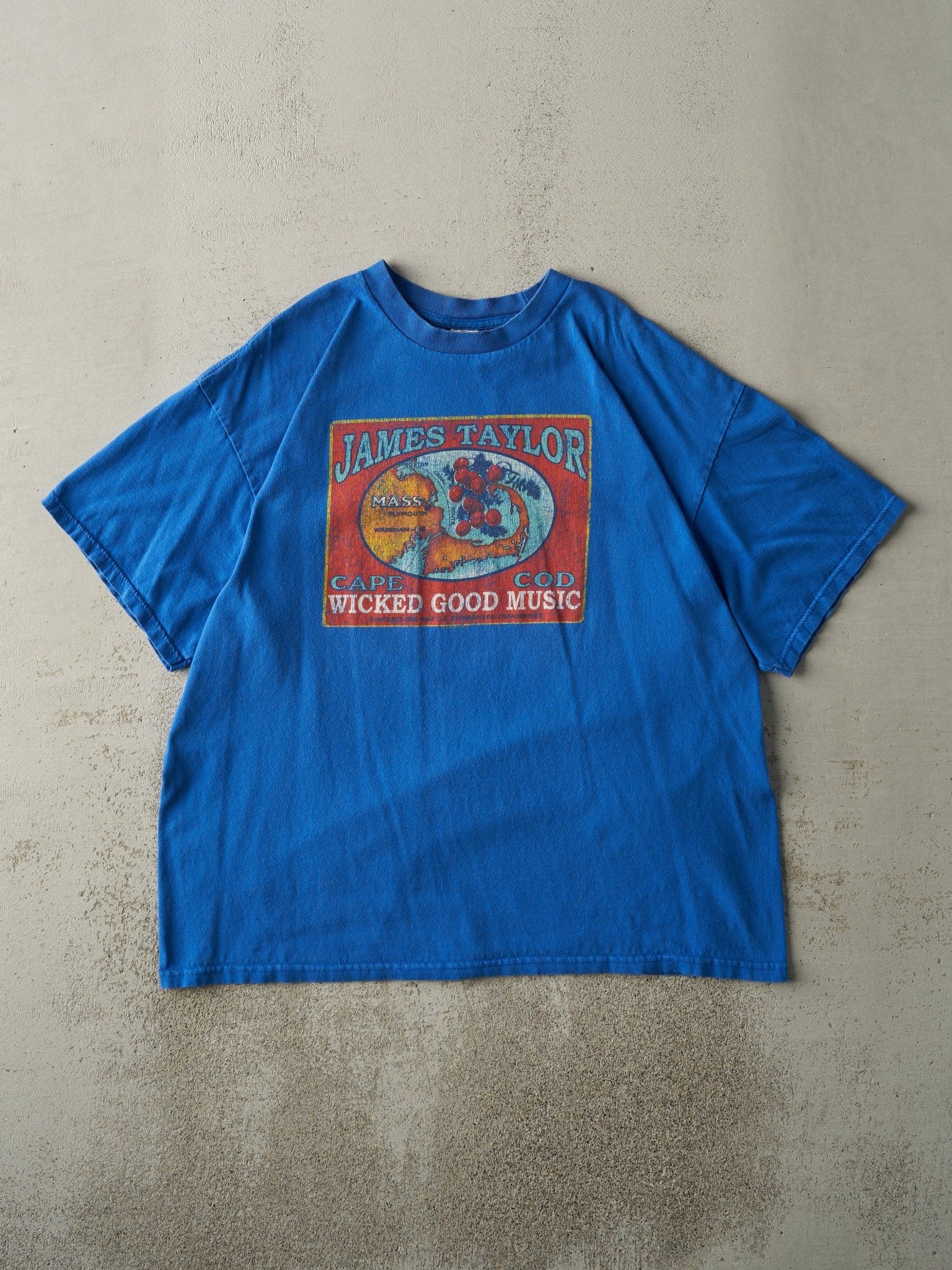 Vintage Y2K Blue James Taylor Tee (L/XL)
