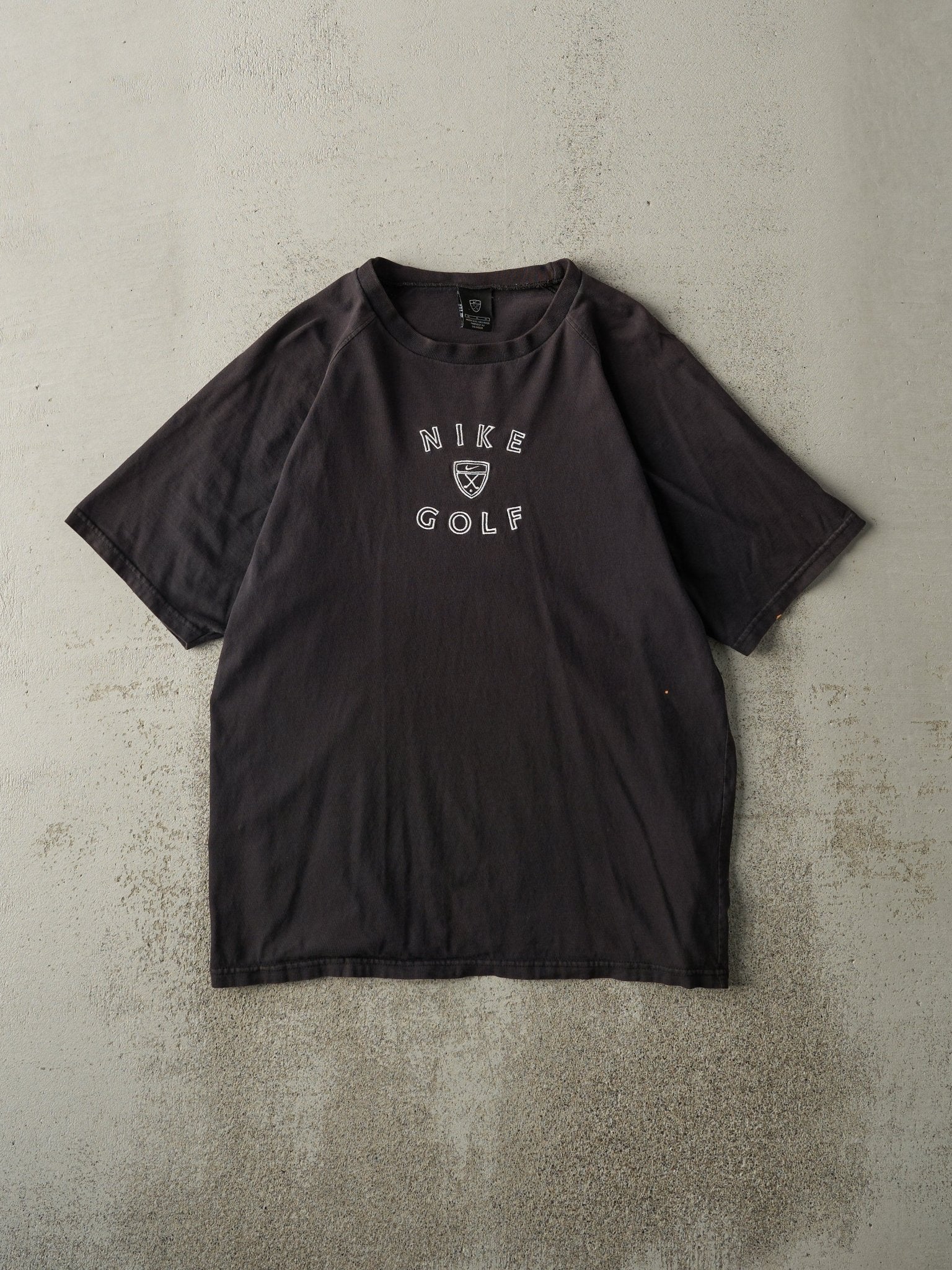 Vintage Y2K Black Embroidered Nike Golf Tee (M)