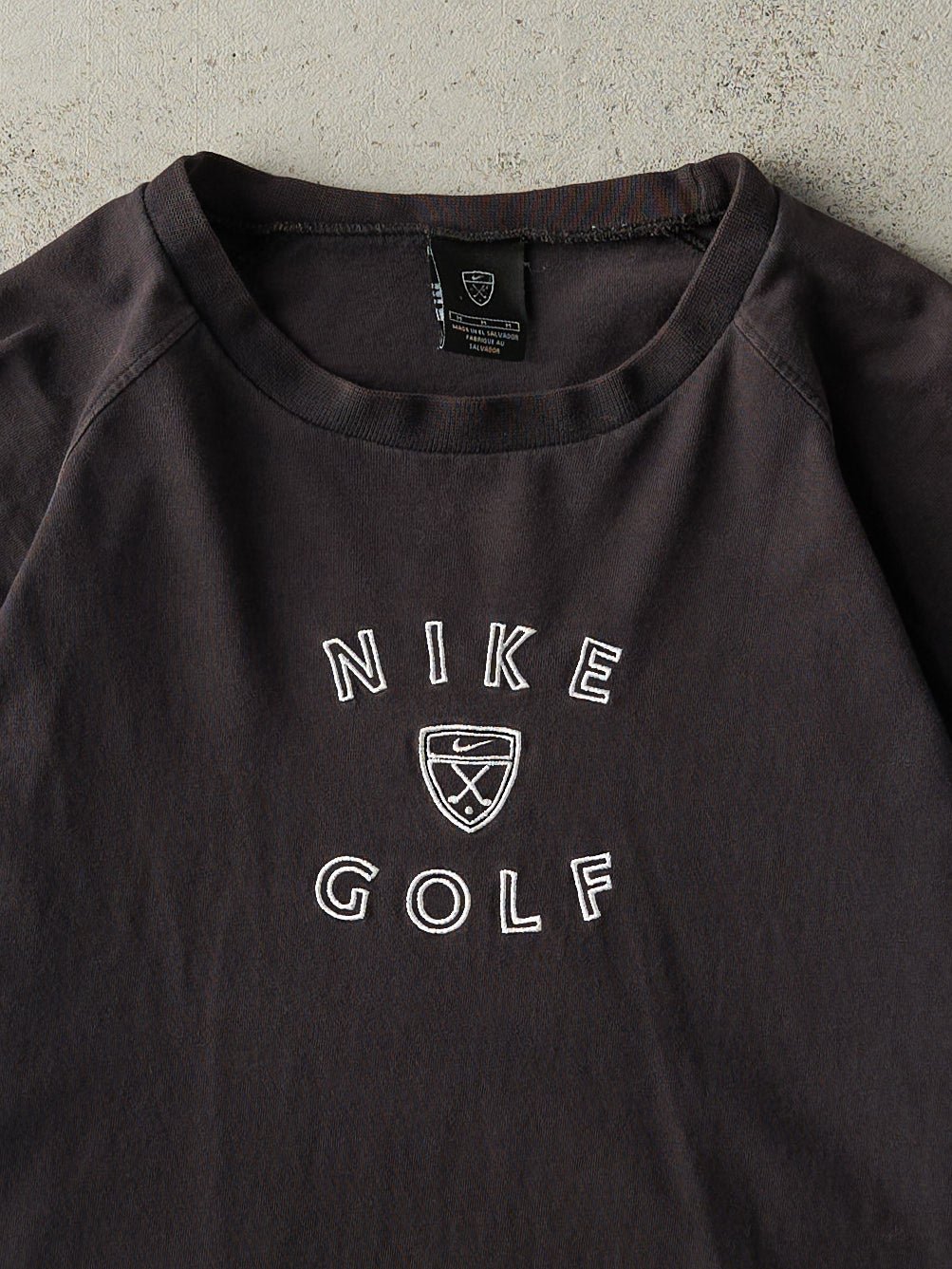 Vintage Y2K Black Embroidered Nike Golf Tee (M)