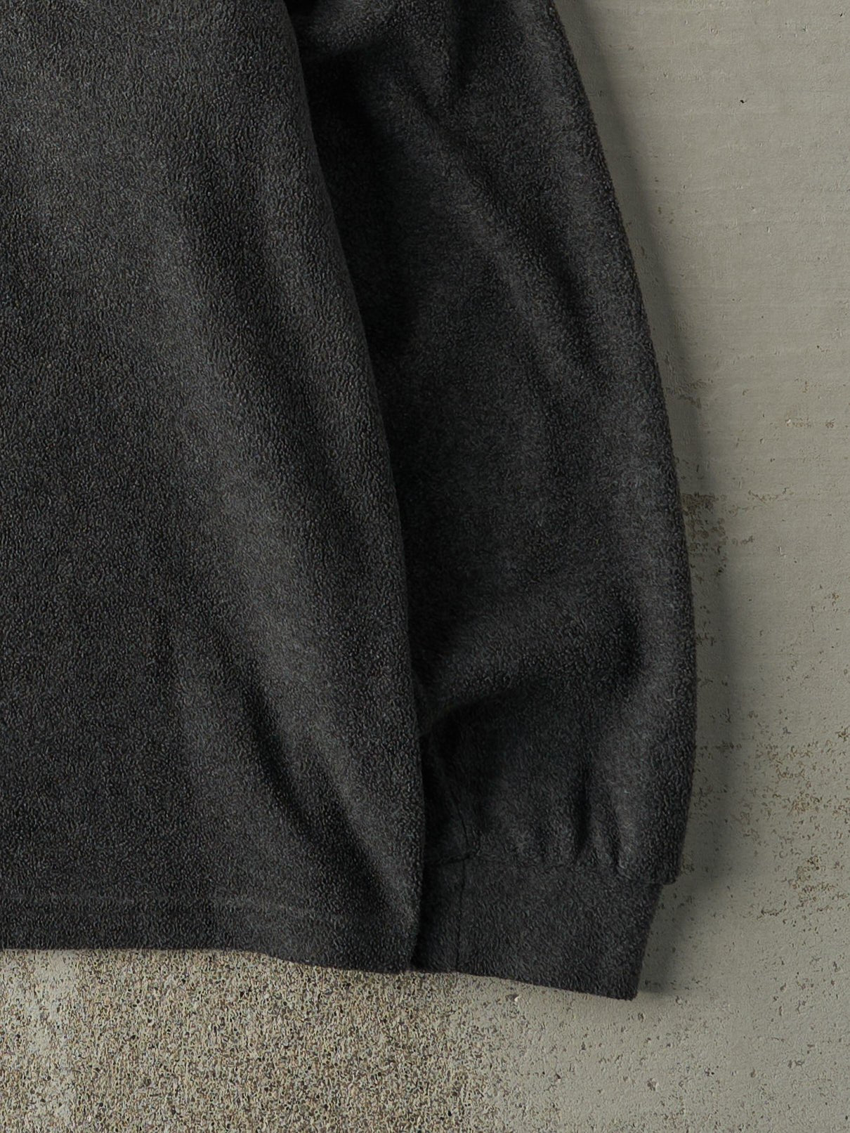 Vintage 90s Charcoal Grey Nike Embroidered Quarter Zip Fleece (L)
