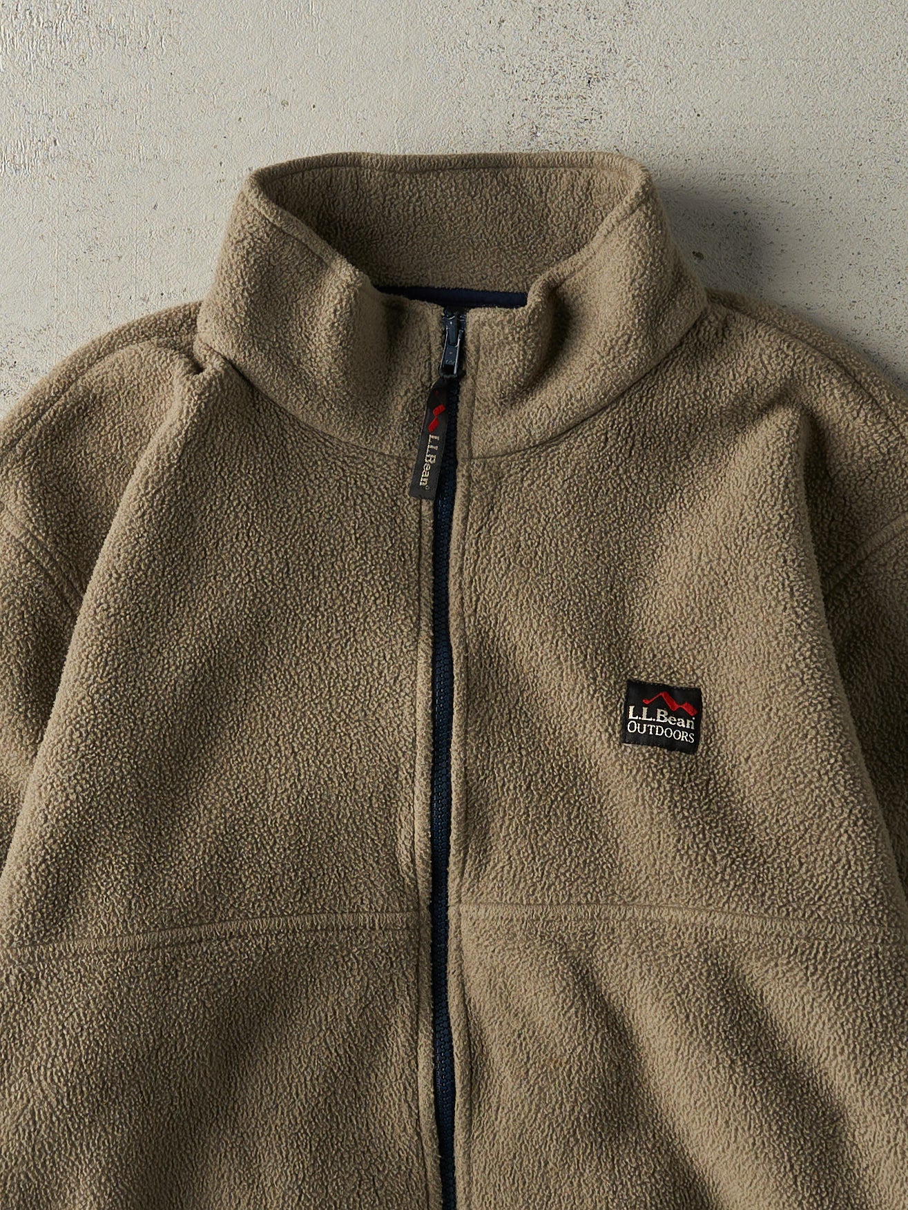 Vintage Y2K Green LL Bean Zip Up Fleece Sweater (M/L)