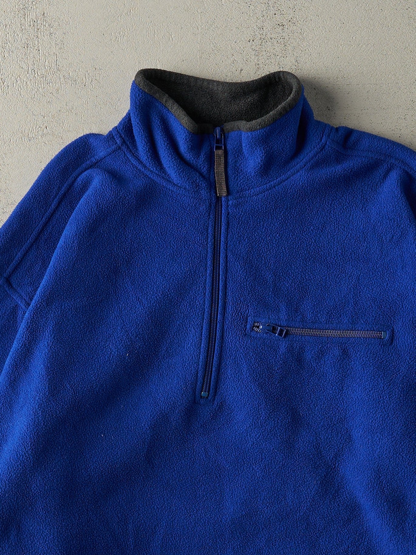 gap COLLECTIONS 2004AW Y2K ニューヨーク ロンドン Vintage Y2K Blue Gap Quarter Zip Fleece (XXL) – Rebalance Vintage