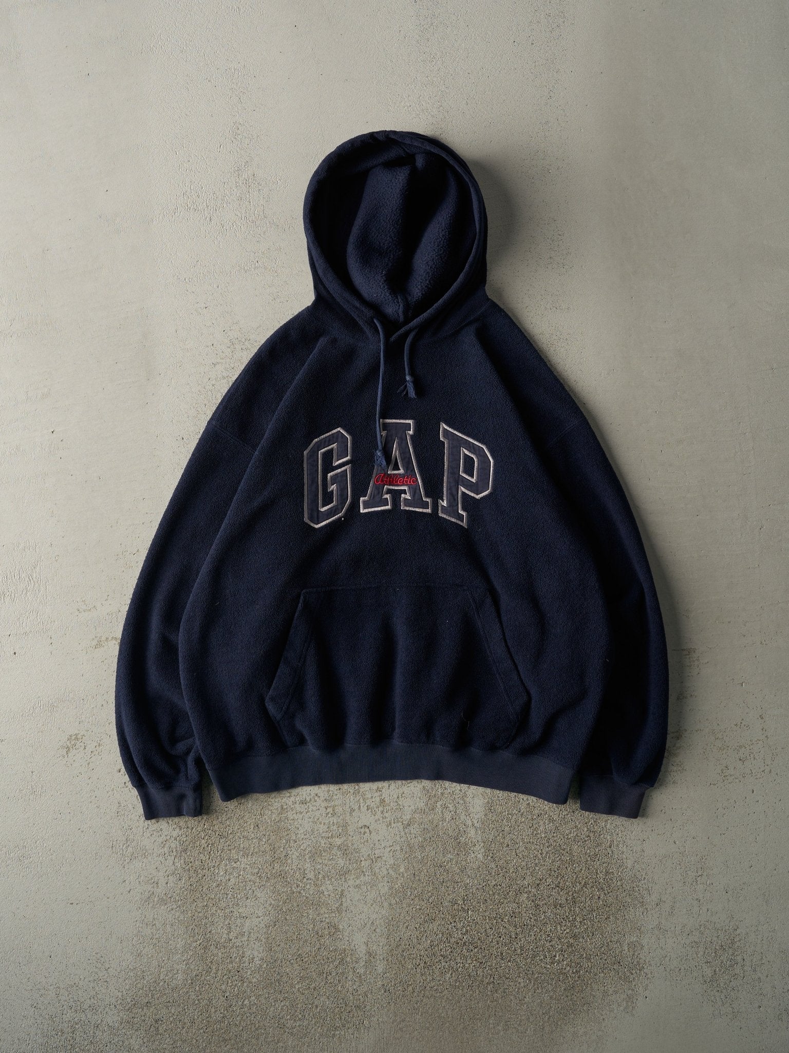 Vintage Y2K Navy Blue Gap Fleece Hoodie (L/XL)
