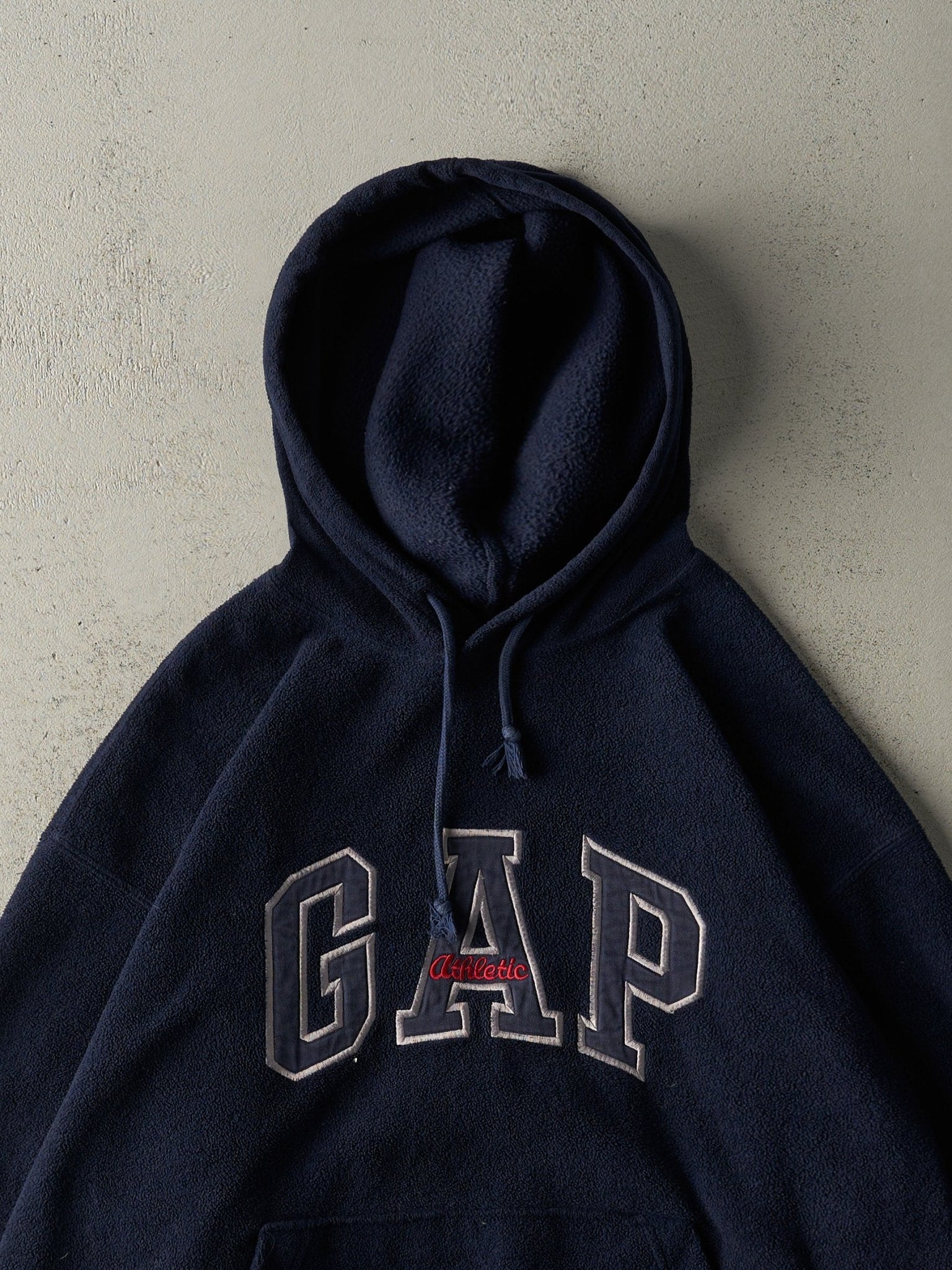 Vintage Y2K Navy Blue Gap Fleece Hoodie (L/XL)