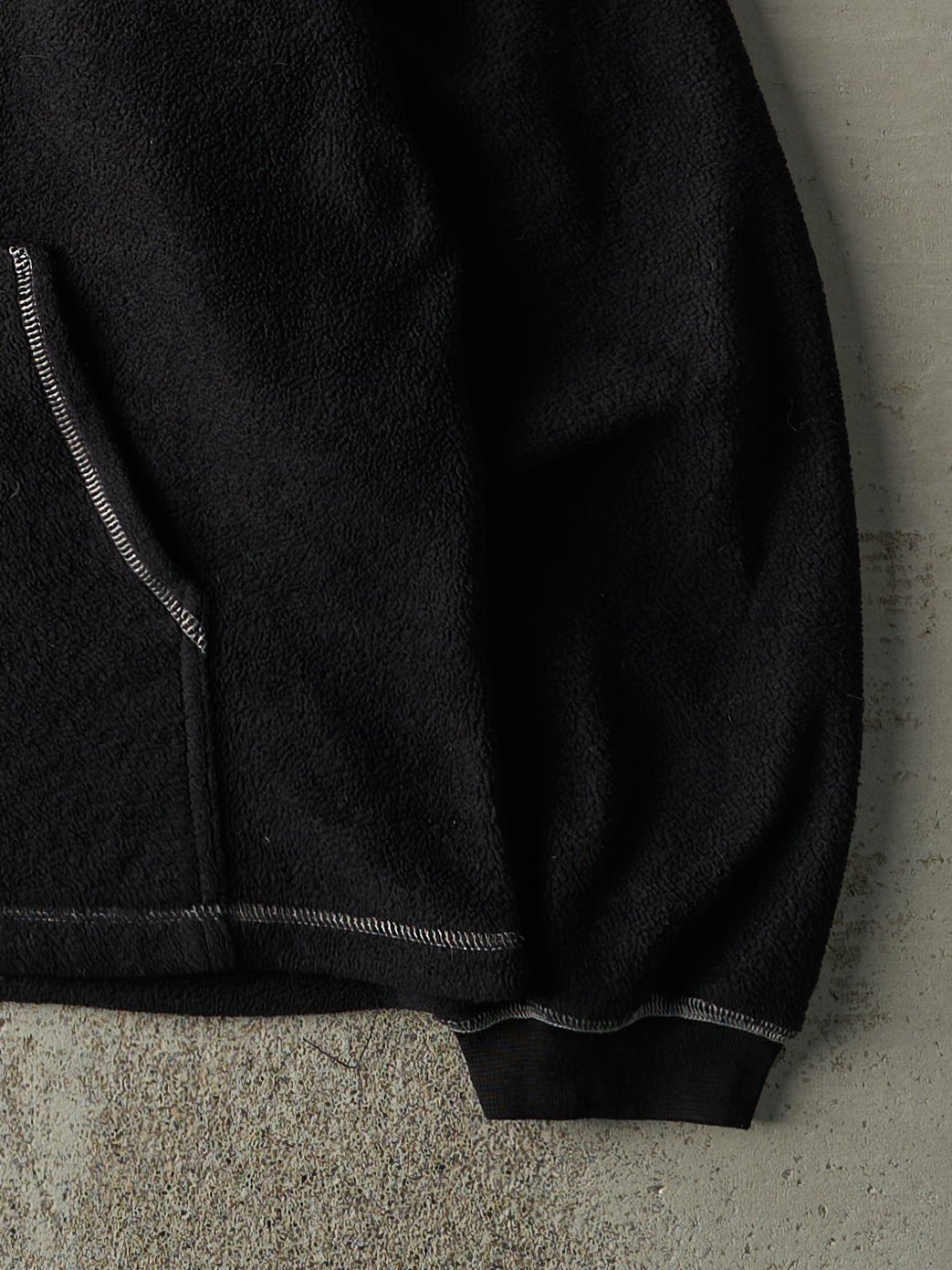 Vintage Y2K Black Harley Davidson Embroidered Fleece Hoodie (M)