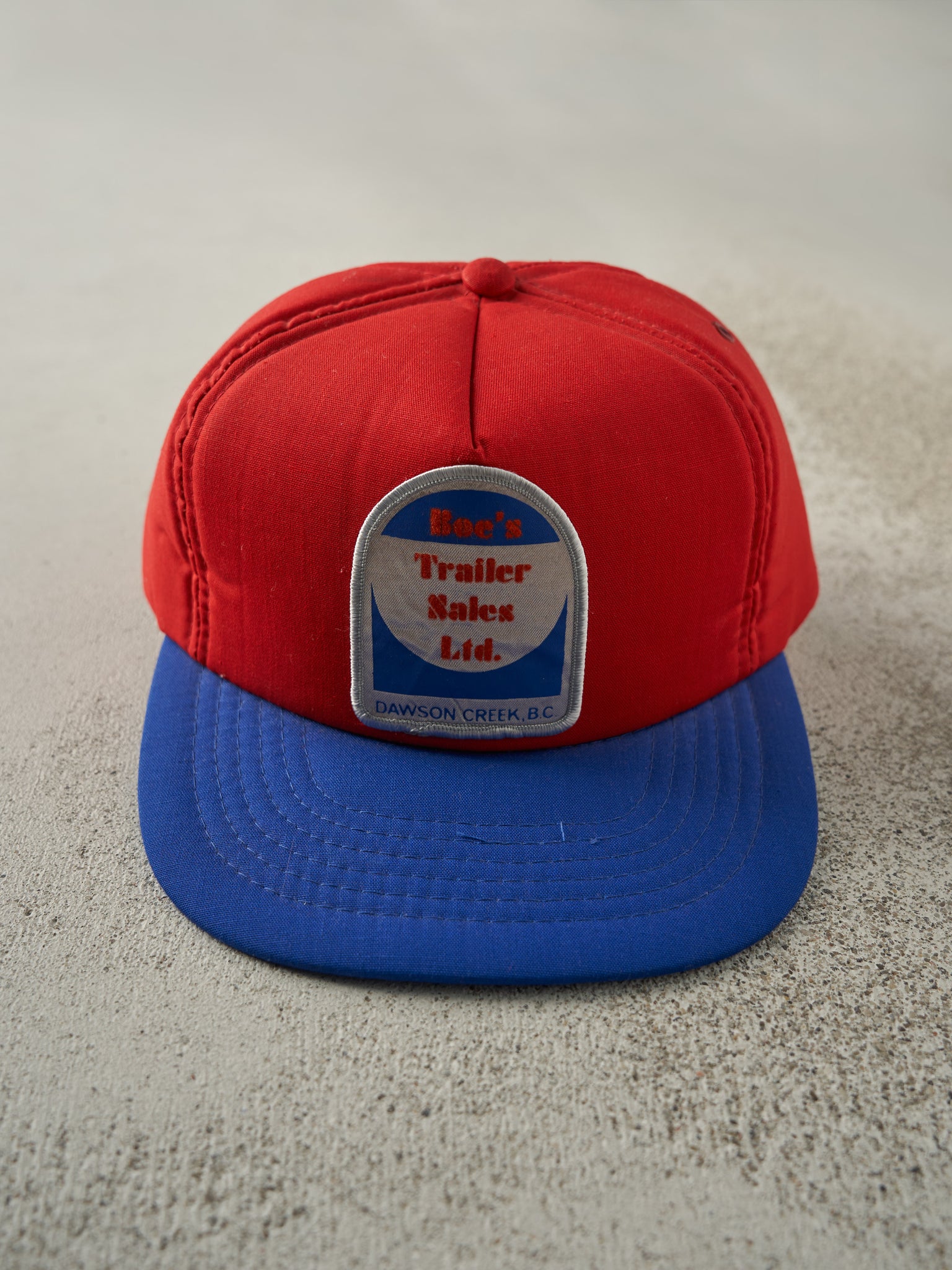 Vintage 80s Red & Blue Dawson Creek Foam Snapback