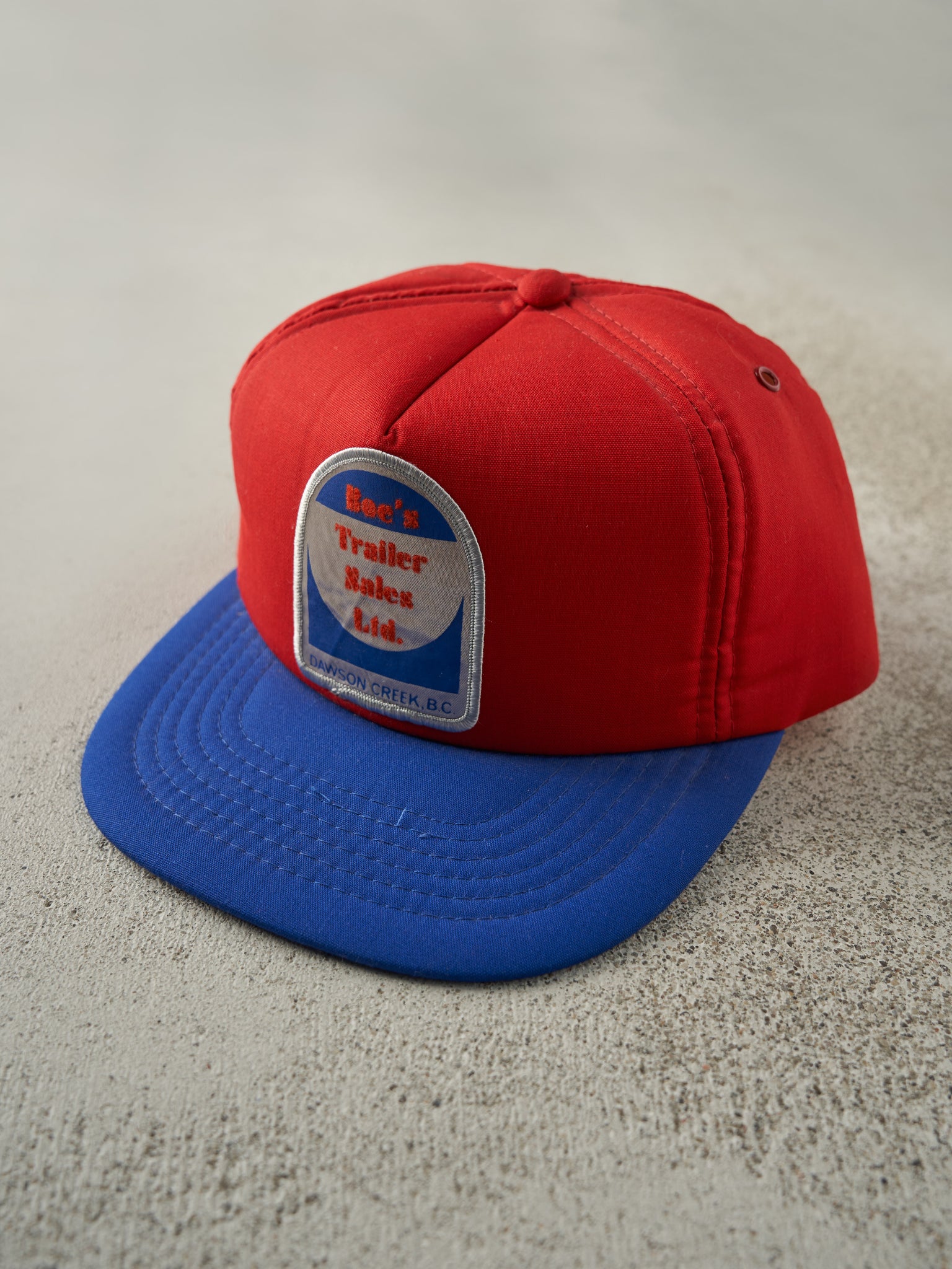 Vintage 80s Red & Blue Dawson Creek Foam Snapback